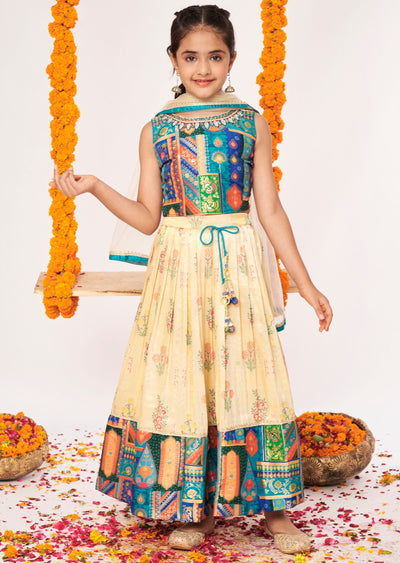 Blue Banaras Lehenga