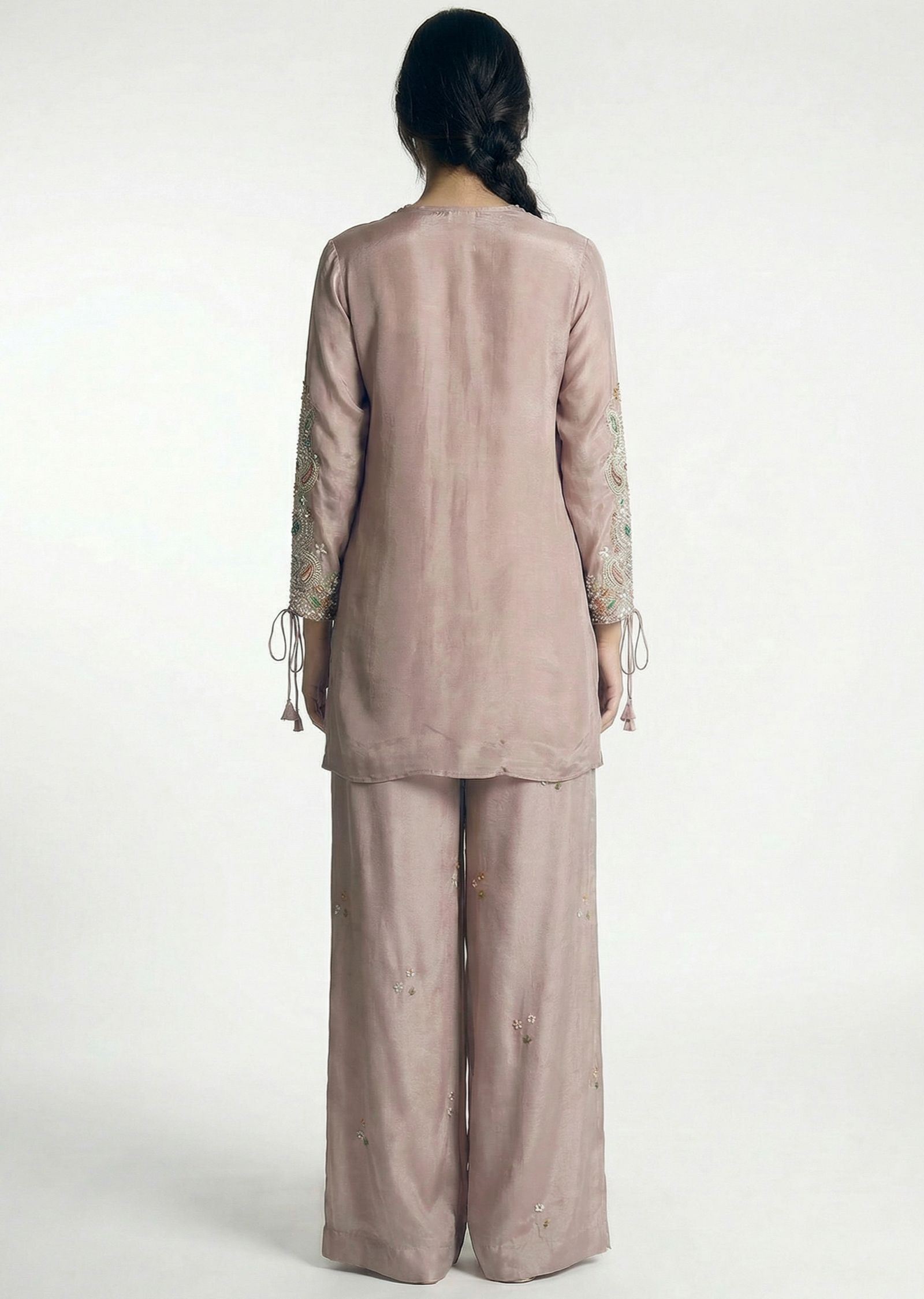 Mauve Brown Embellished Co-Ord