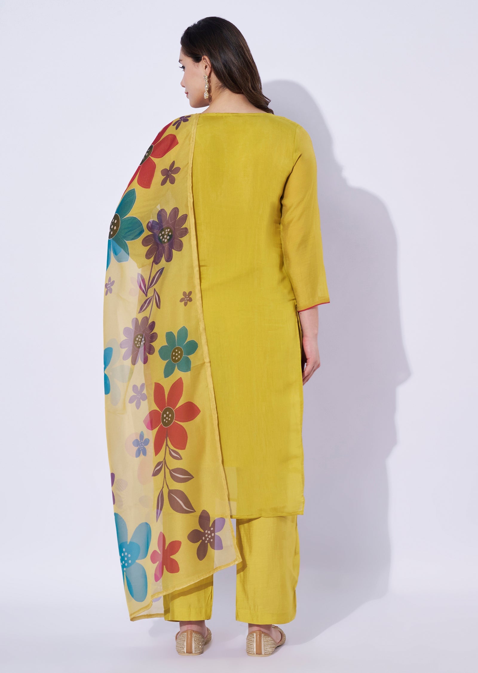 Green Silk Straight Cut Suit