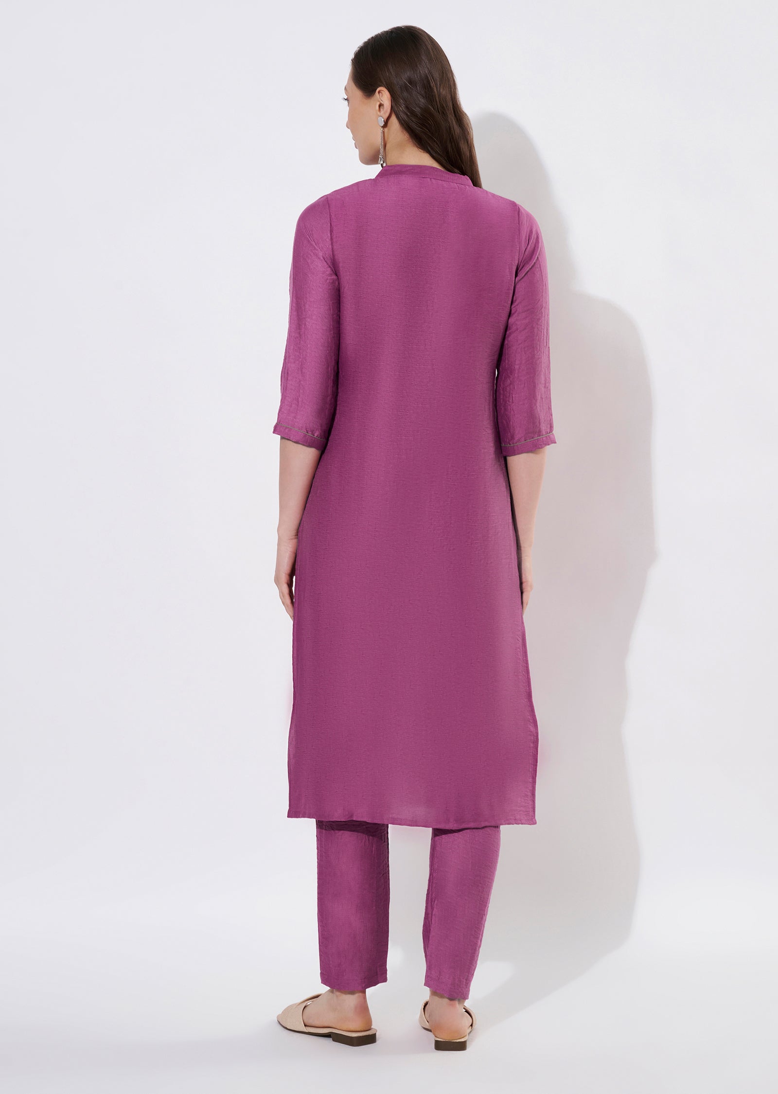 Mauve Gold Straight cut set