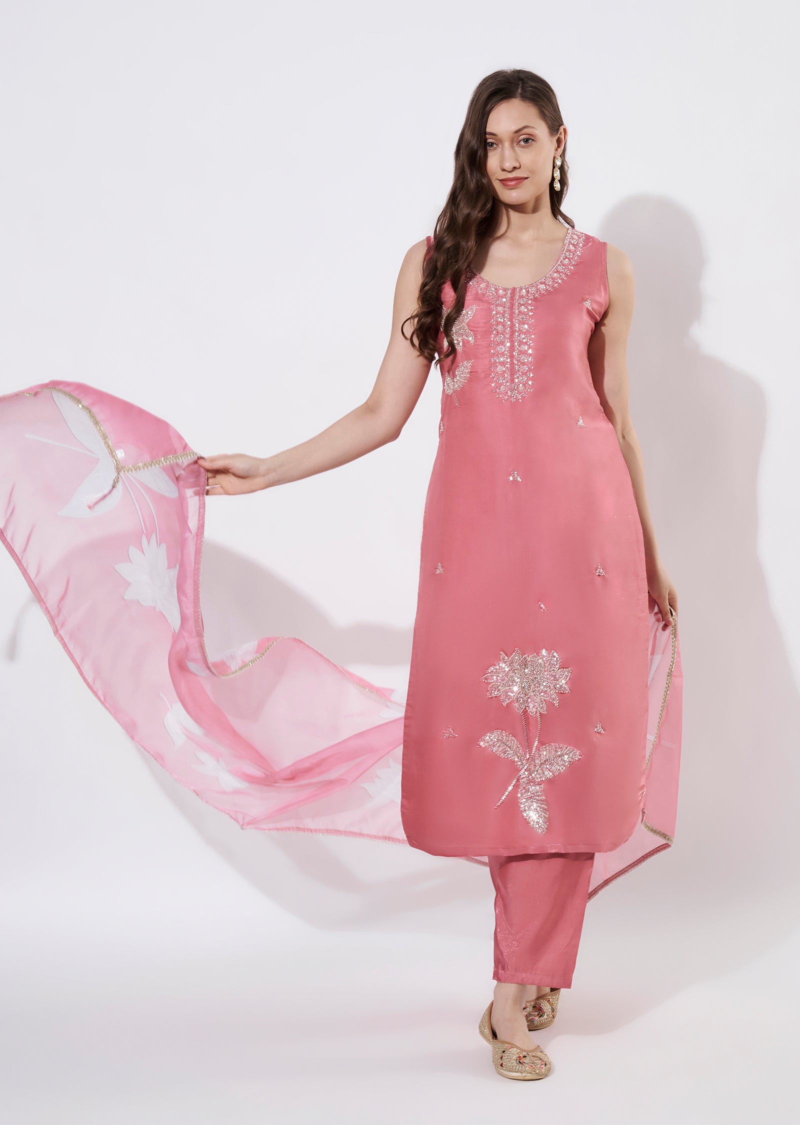 Light Pink Straight cut suit