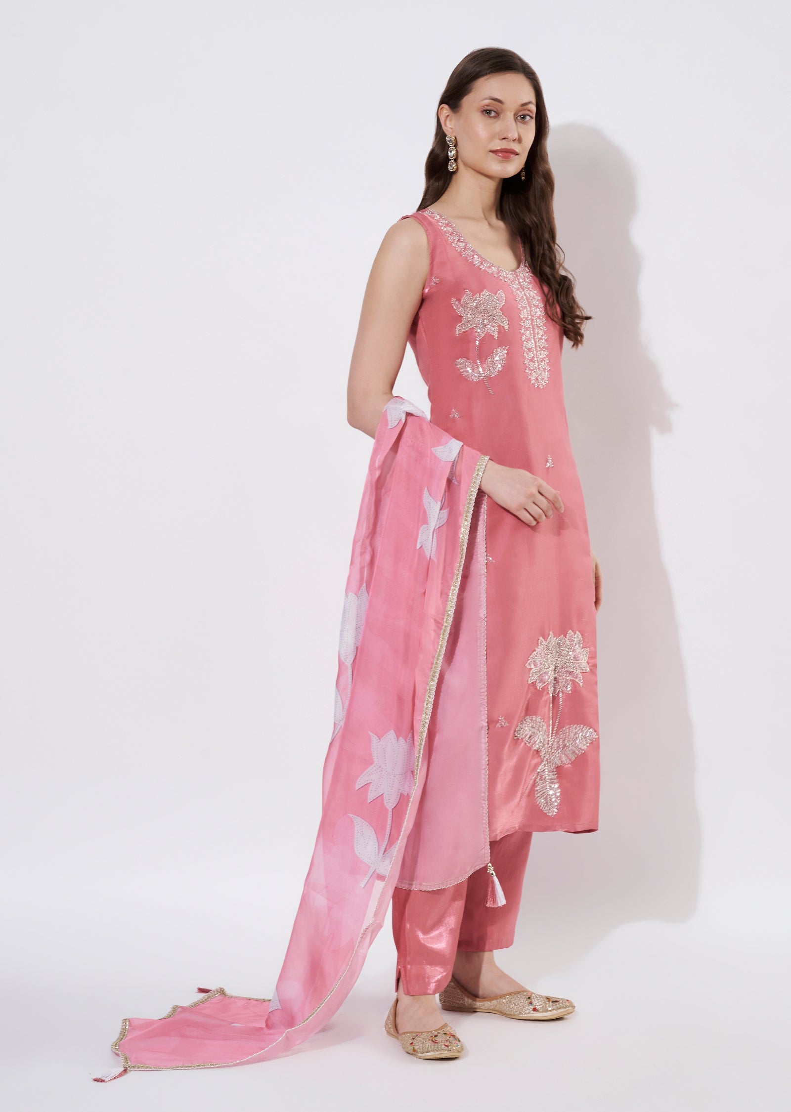 Light Pink Straight cut suit