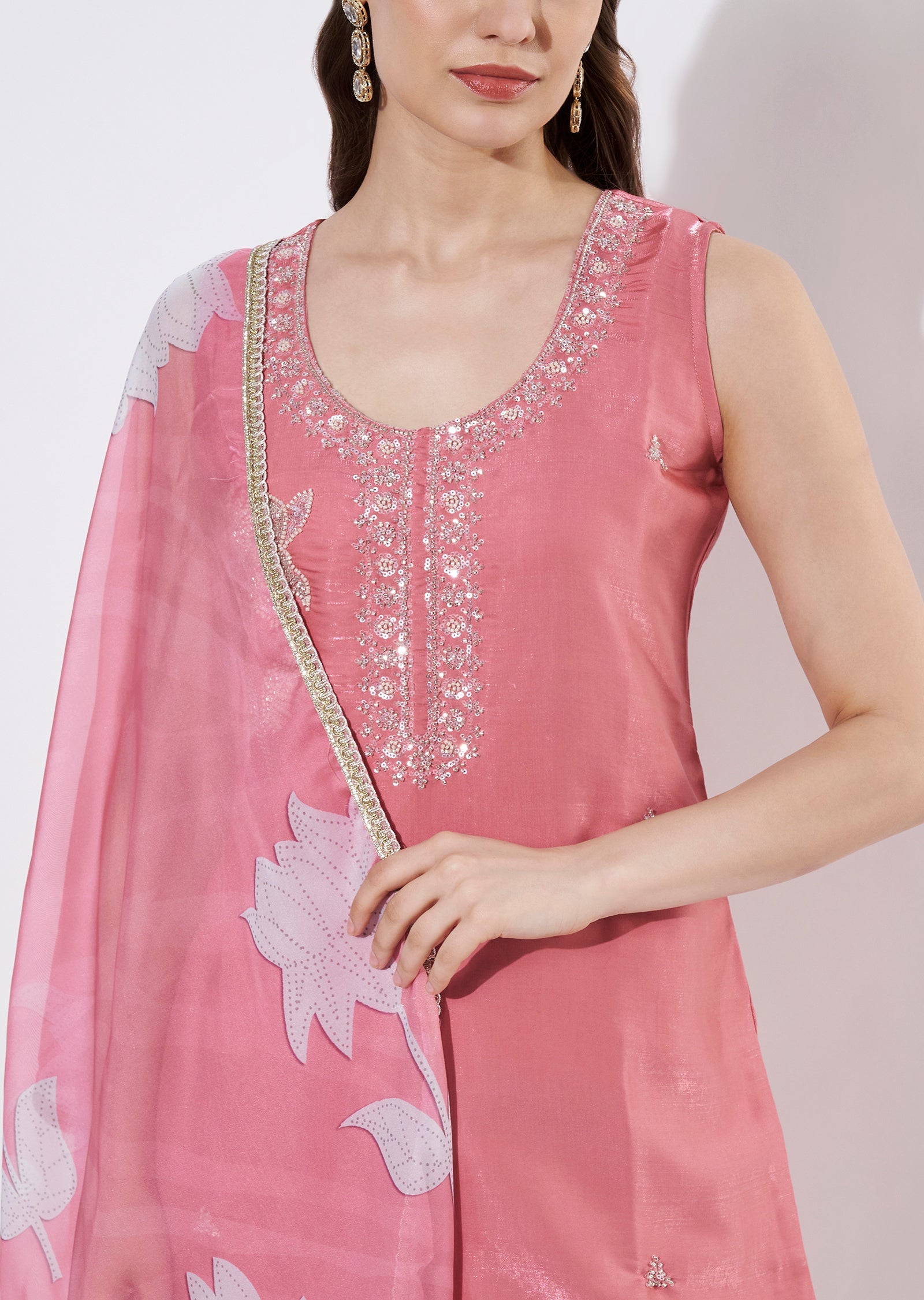 Light Pink Straight cut suit