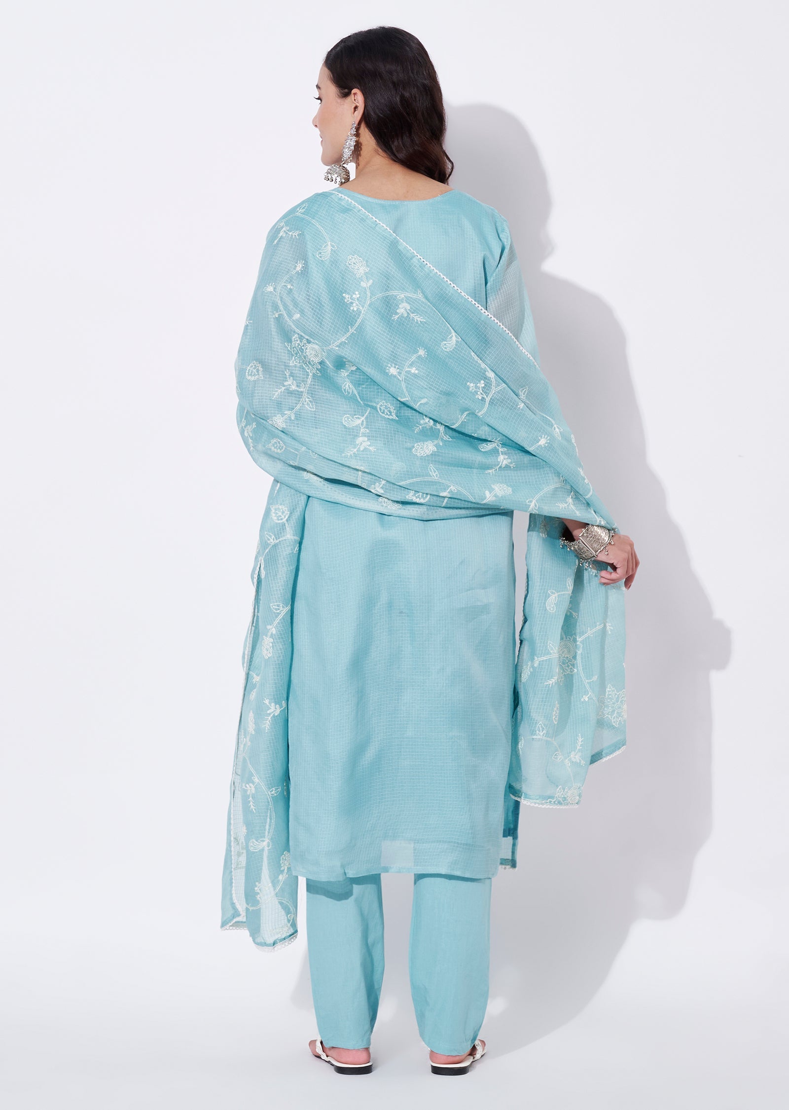 Blue Straight cut Suit