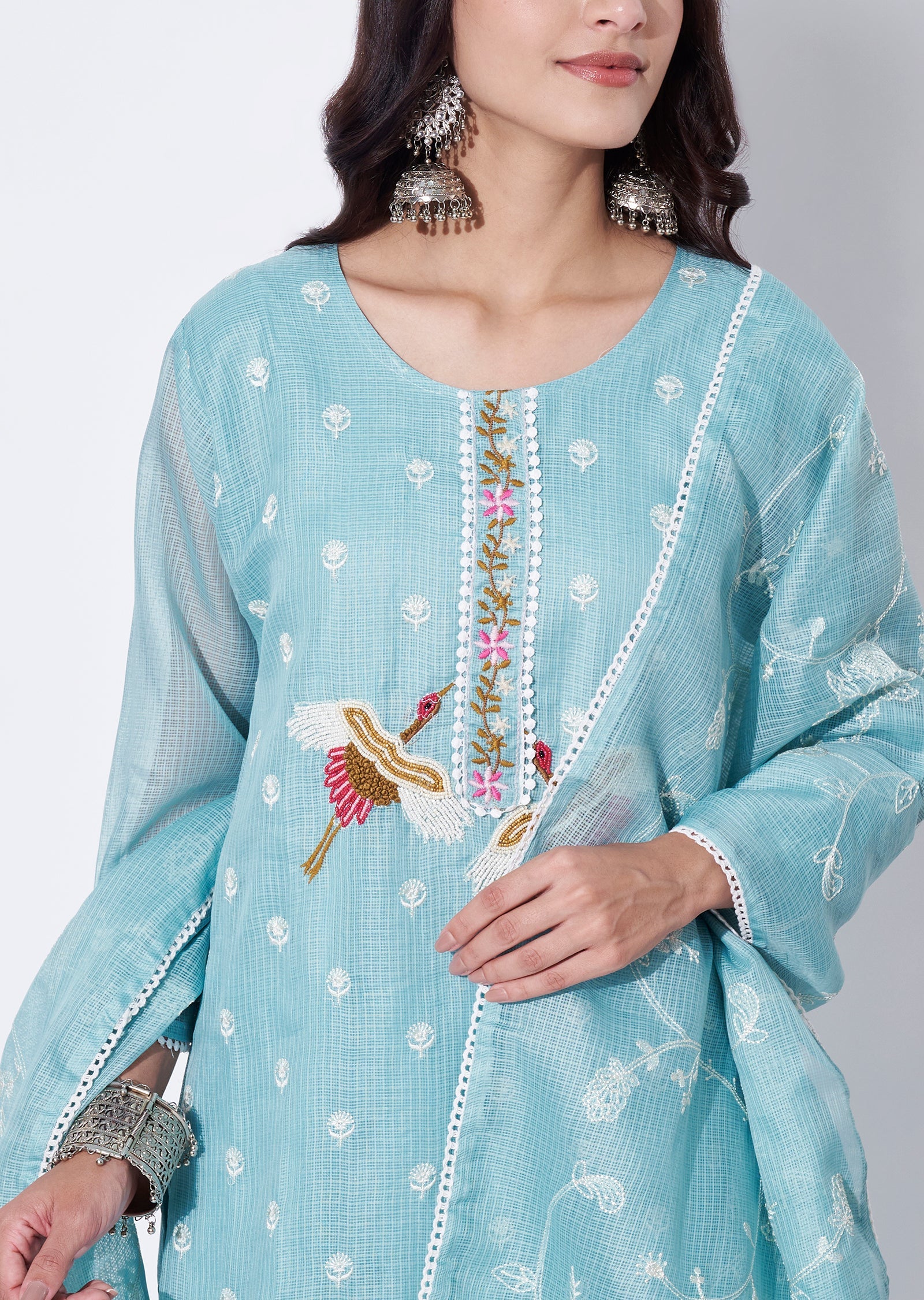 Blue Straight cut Suit