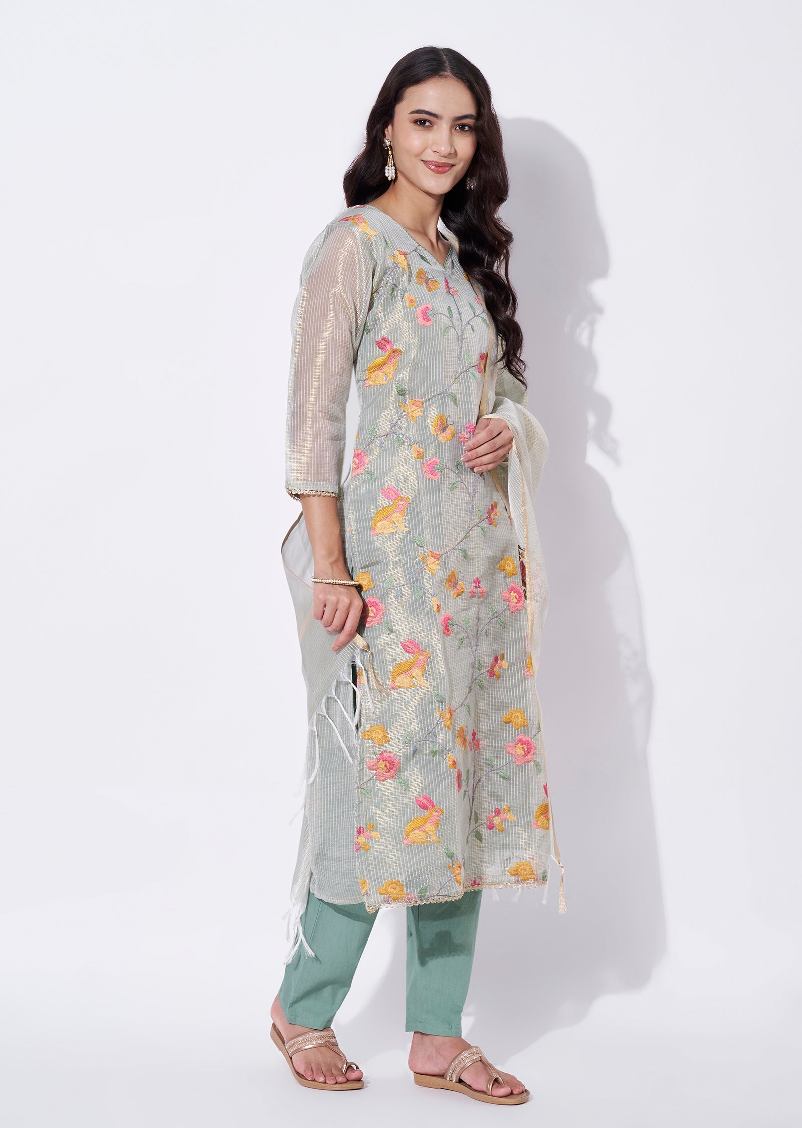 Dusty Green Straight cut Suit