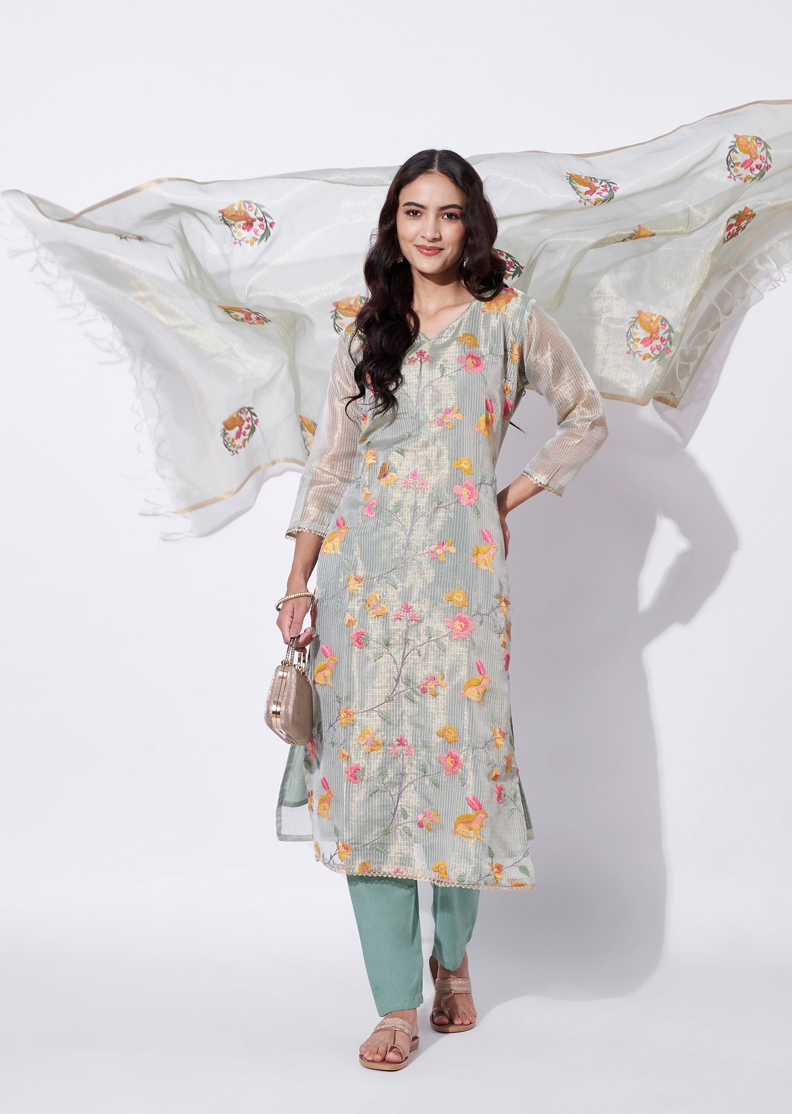 Dusty Green Straight cut Suit