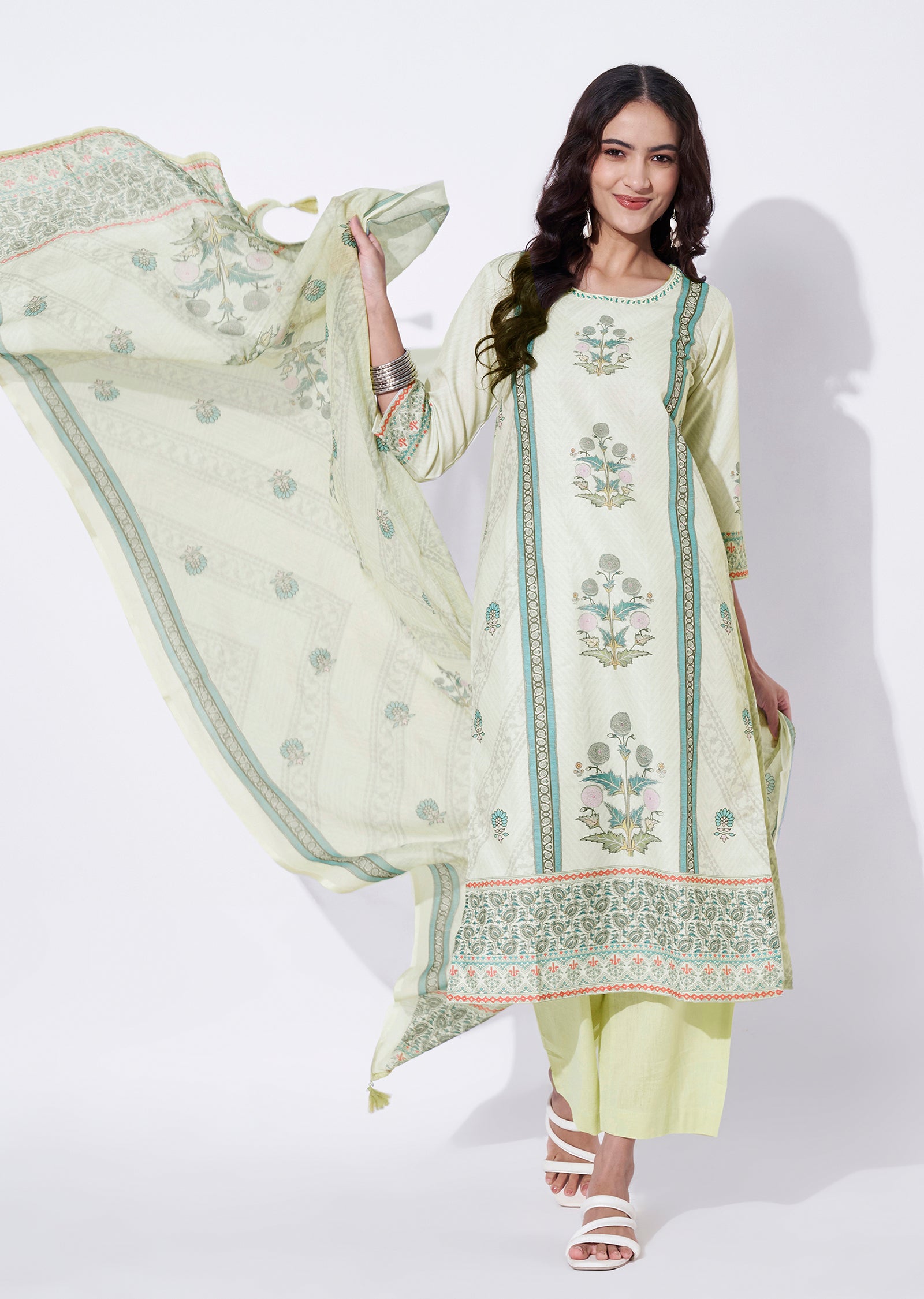 Pista Linen cotton Straight cut suit