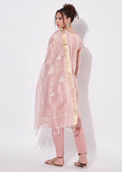 Peach Kota Straight cut Suit