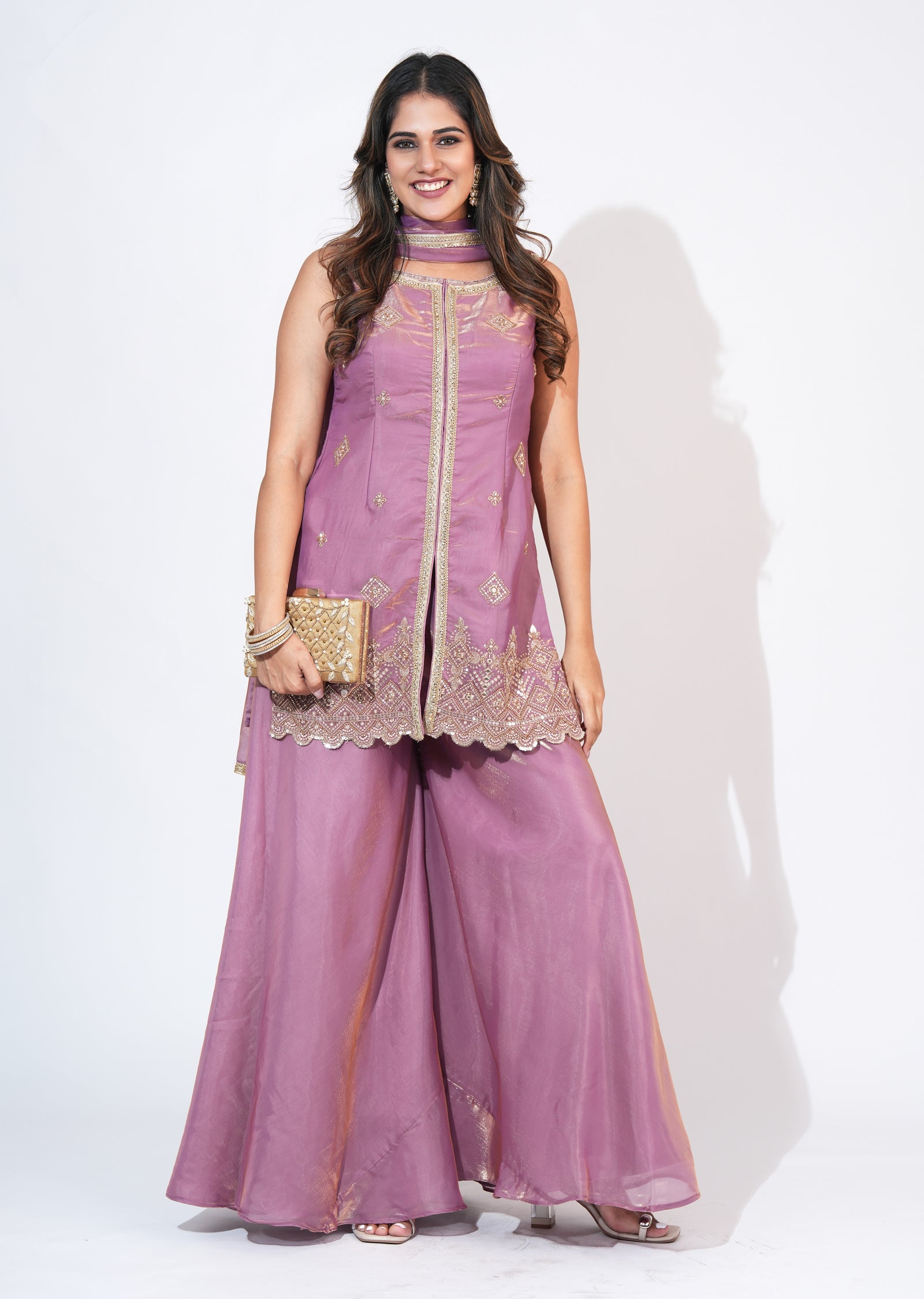 Lavender Sharara Set