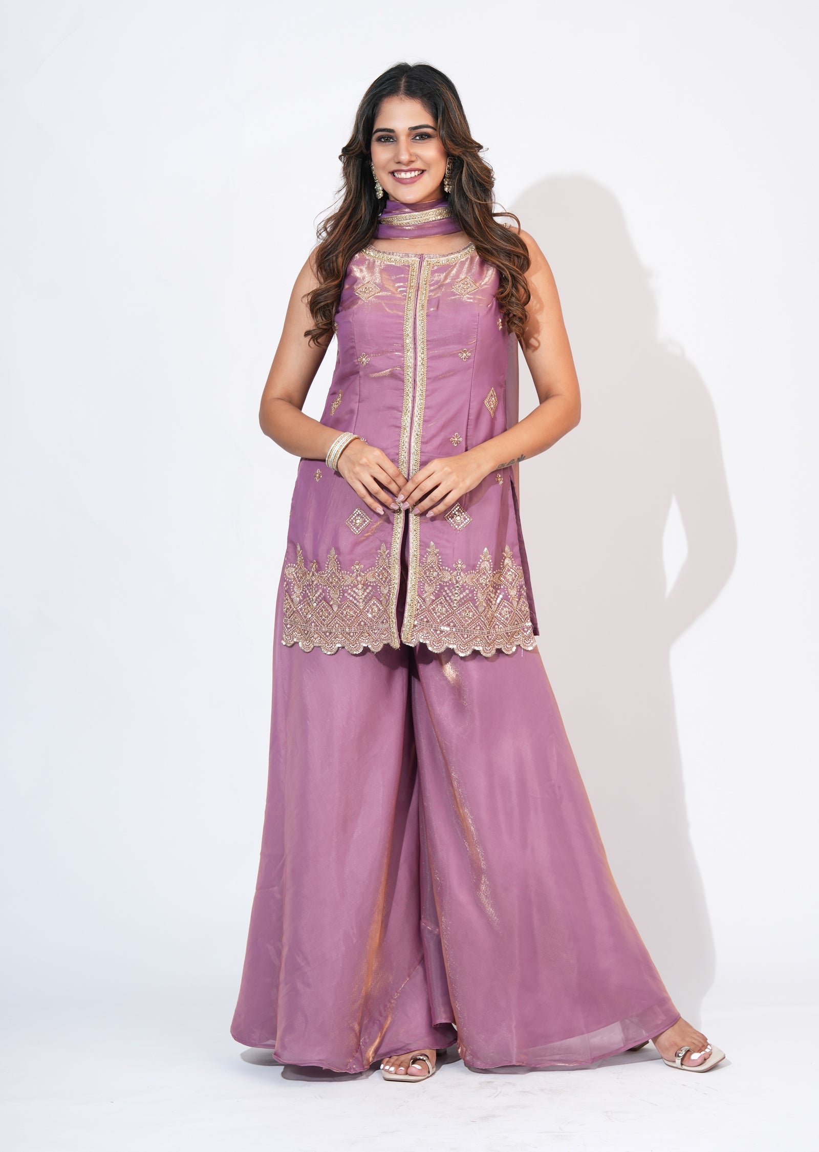 Lavender Sharara Set