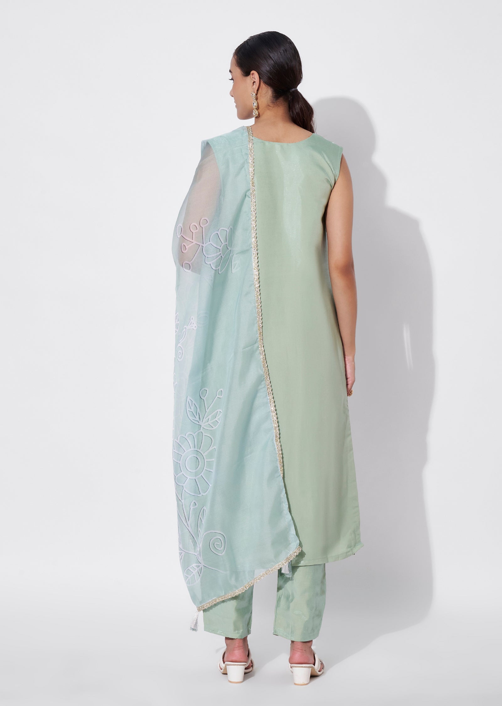 Light Green Straight Cut Suit