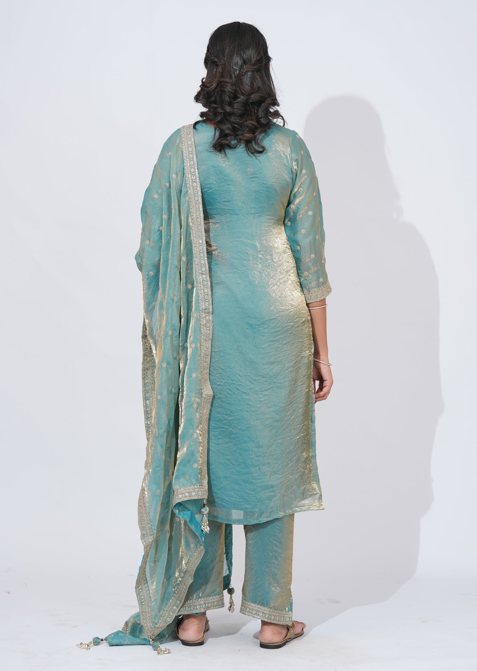 Light Green Straight cut suit