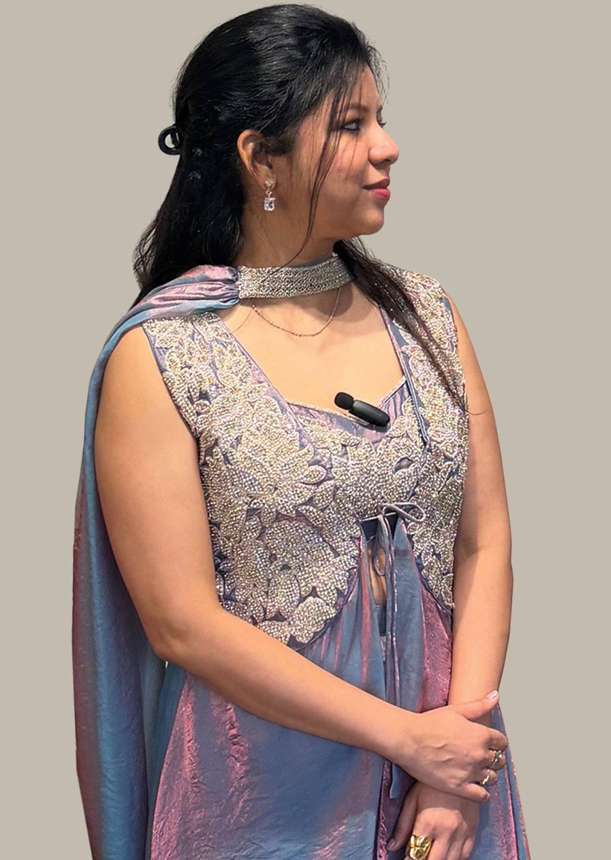Grey Indowestern Set