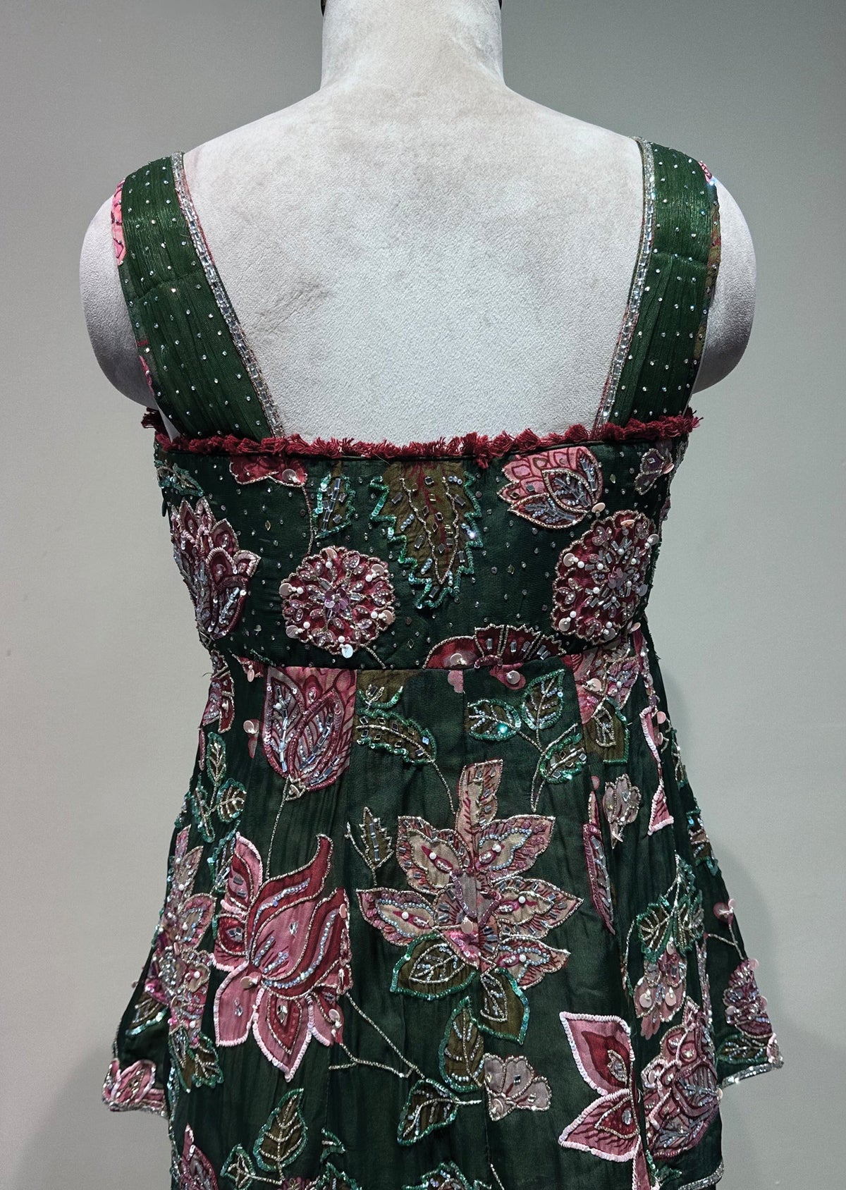 Mehndi Green Georgette Sharara Set