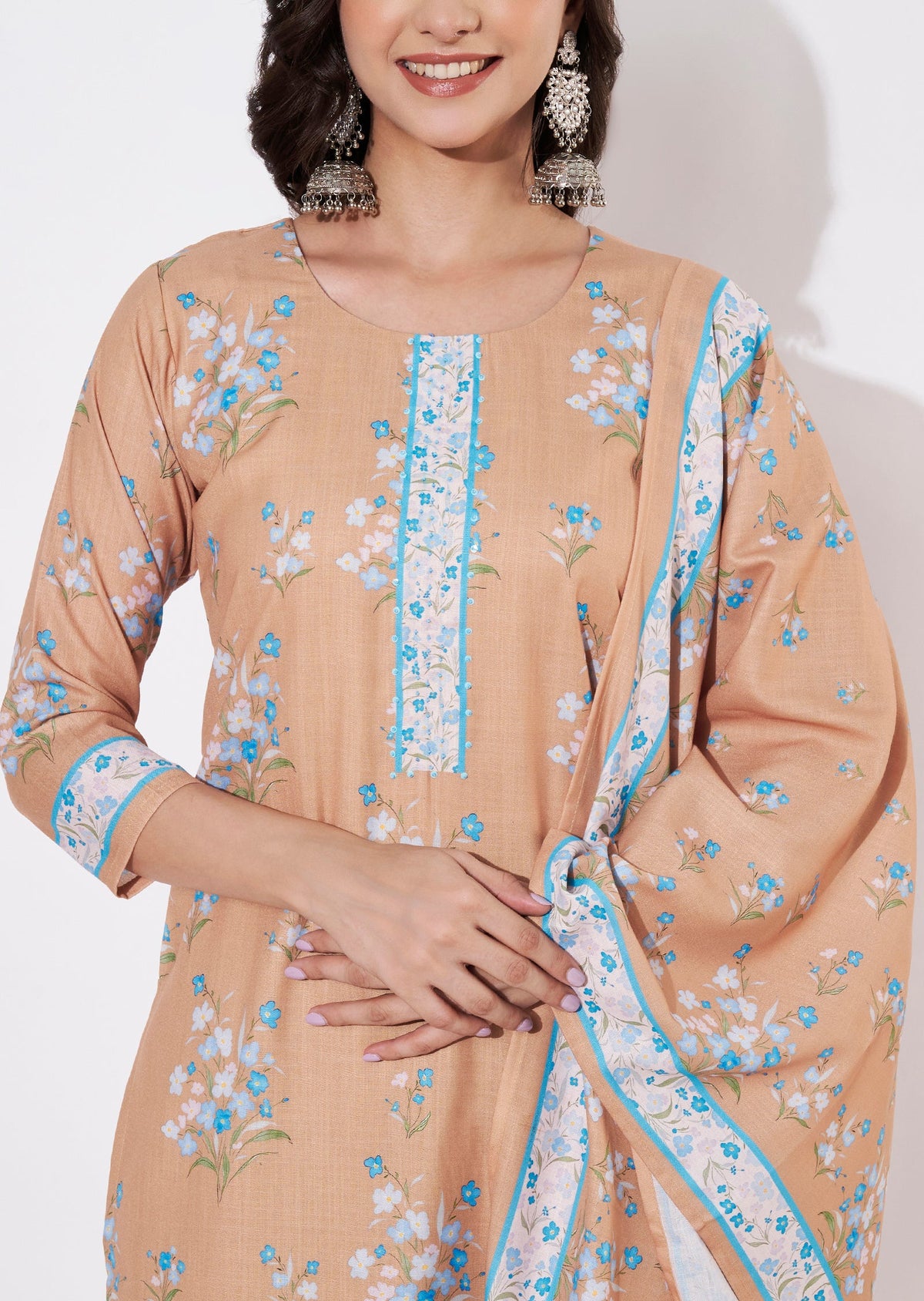 Dark Mustard Cotton Straight cut suit