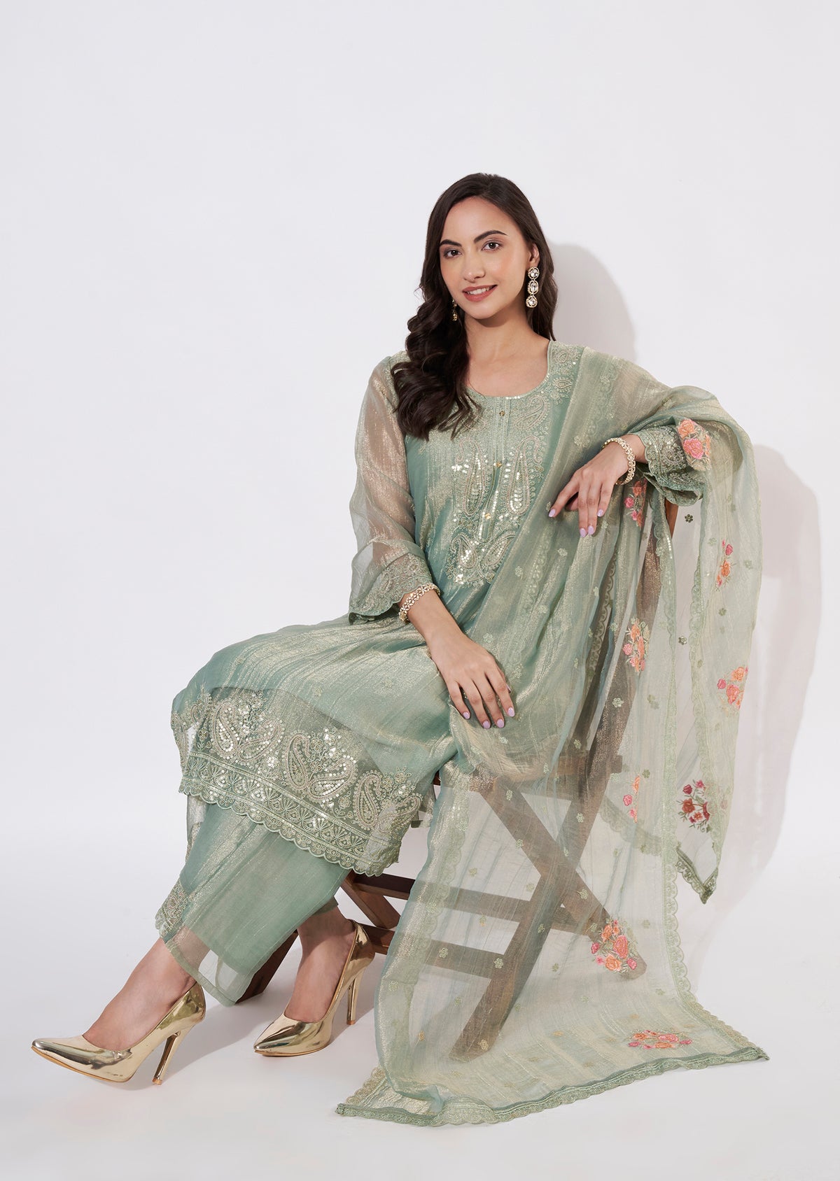 Dusty Green Salsa Straight cut suit