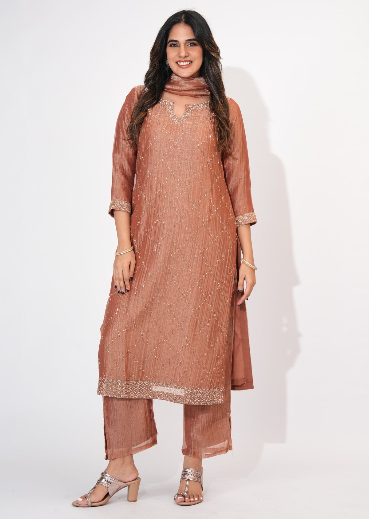 Light Brown Salsa Straight cut suit