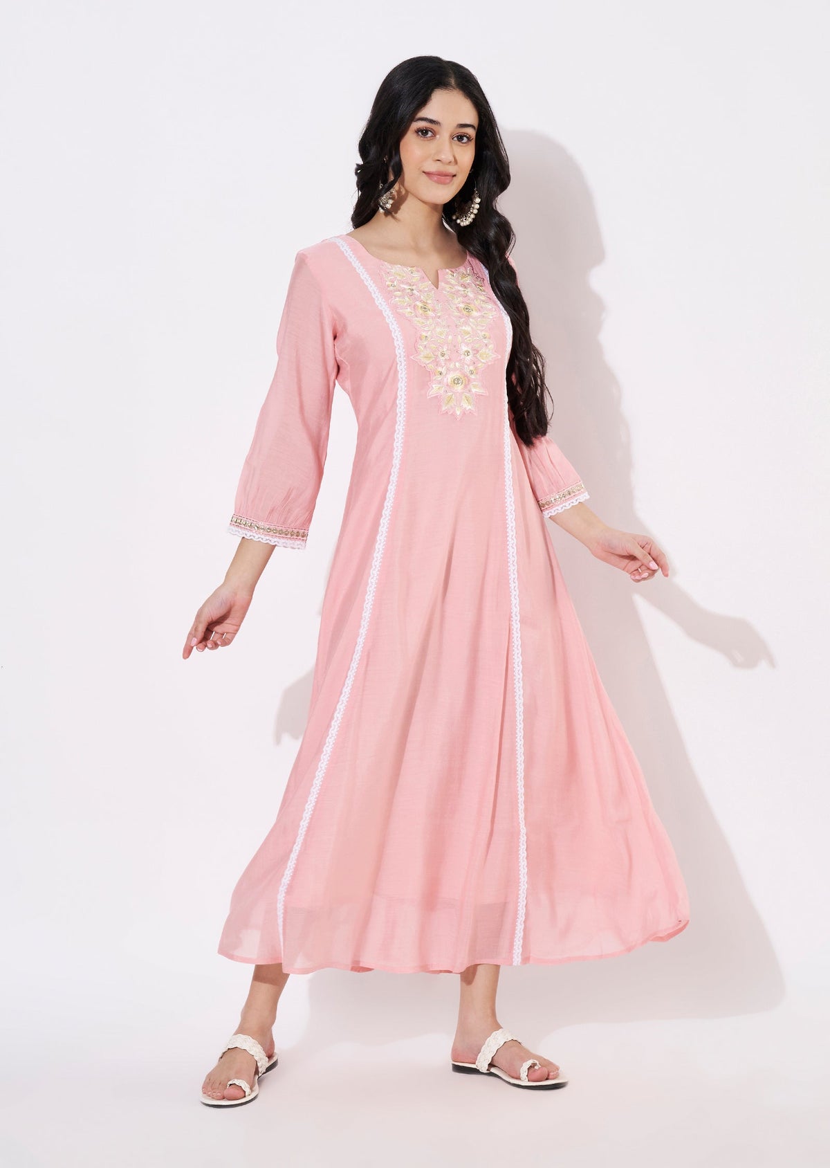 Coral Salsa Frock style kurti