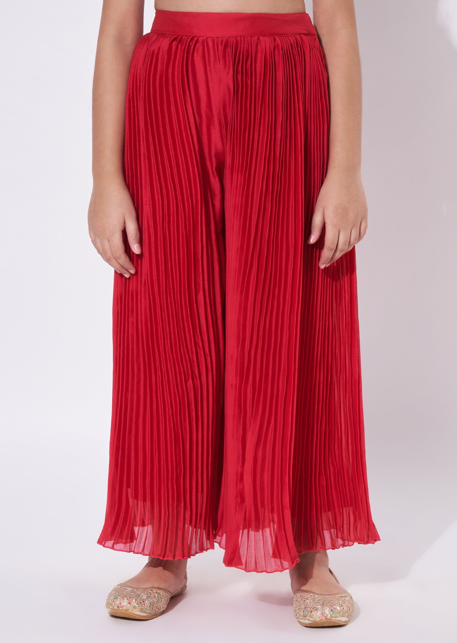 Rani Pink Chinnon Gharara Set