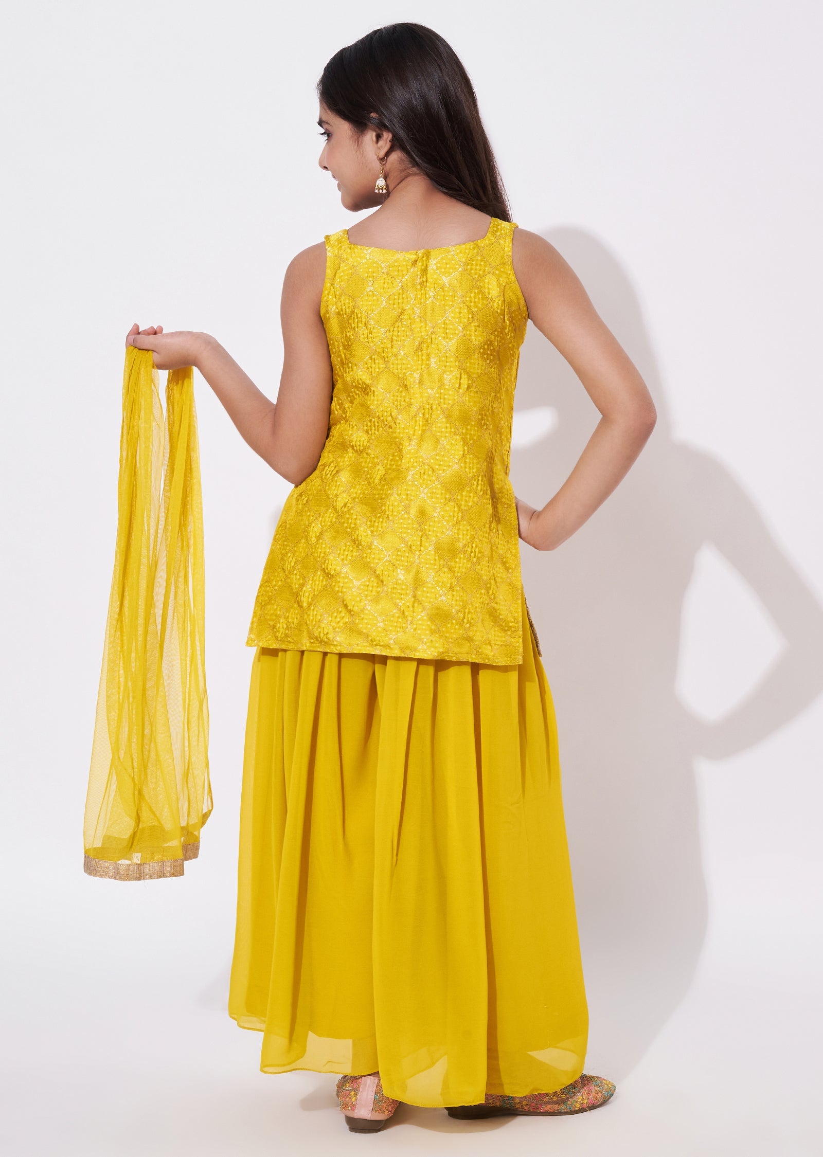 Yellow Banaras Gharara Set