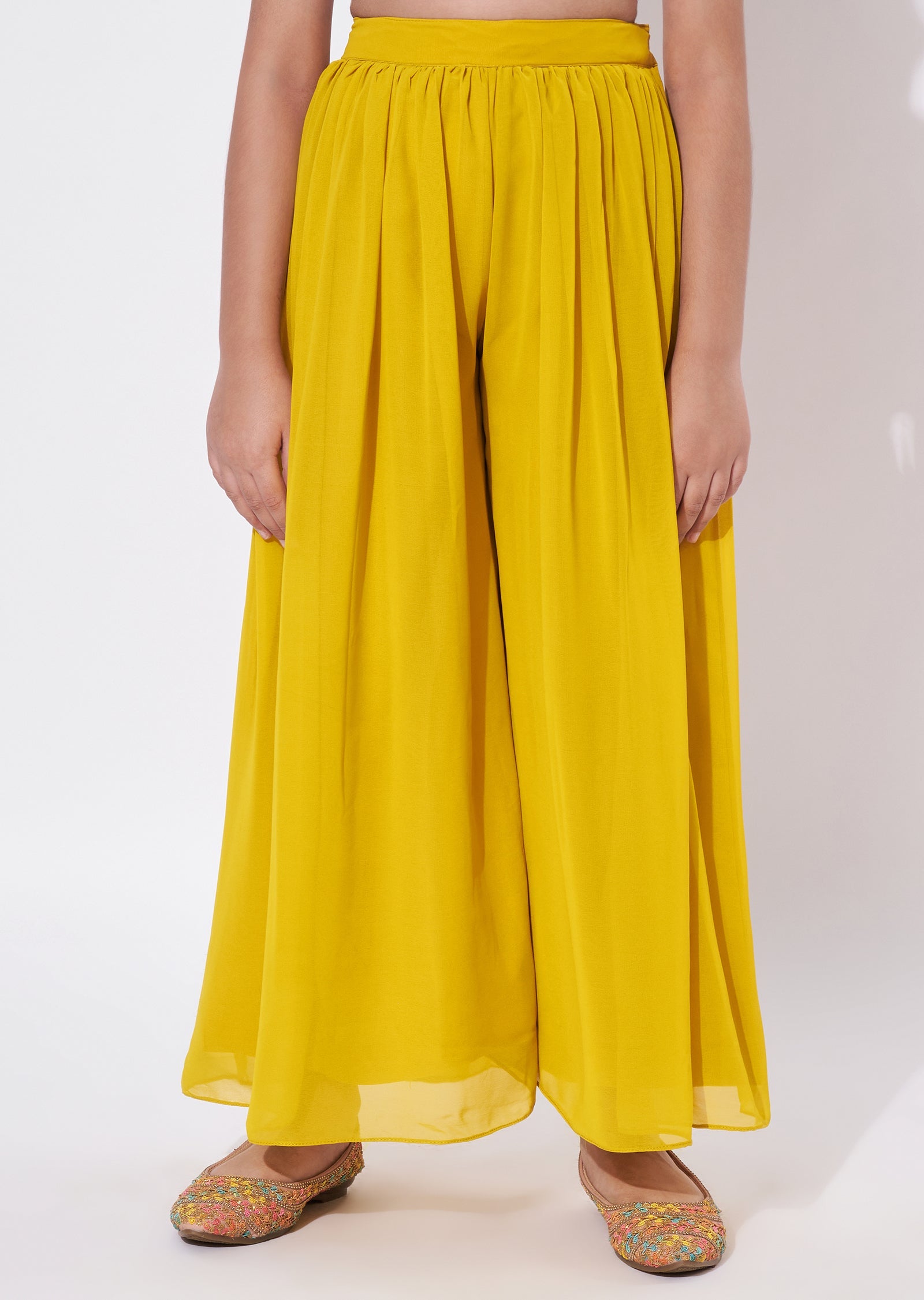 Yellow Banaras Gharara Set