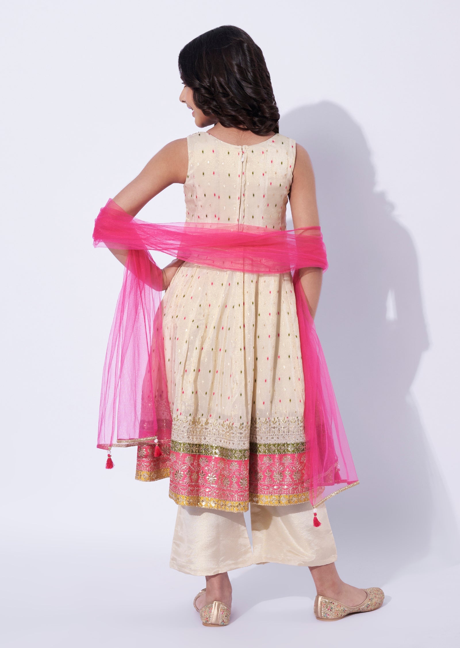 Tissue Girls Anarkali Set