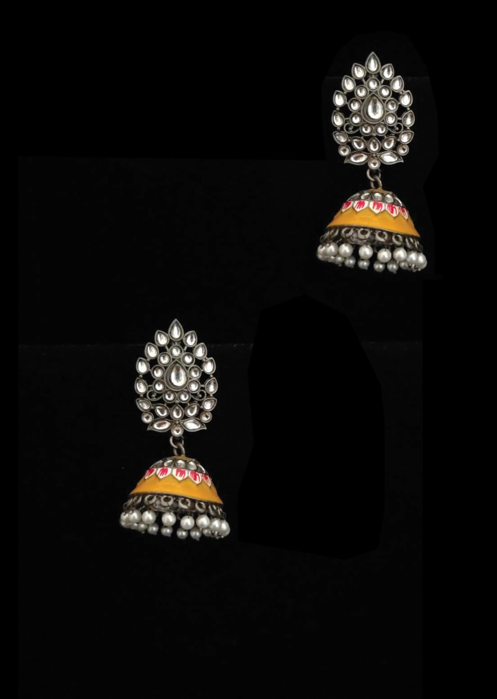 Golden Brass Earring