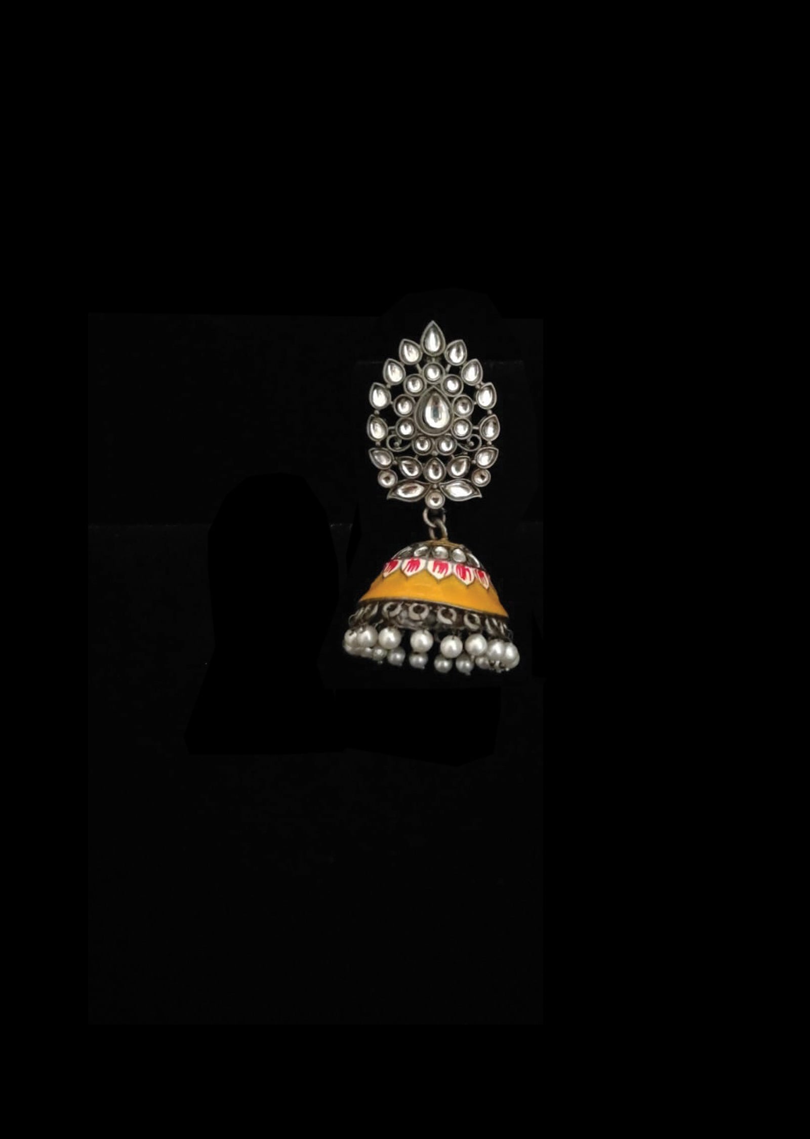 Golden Brass Earring