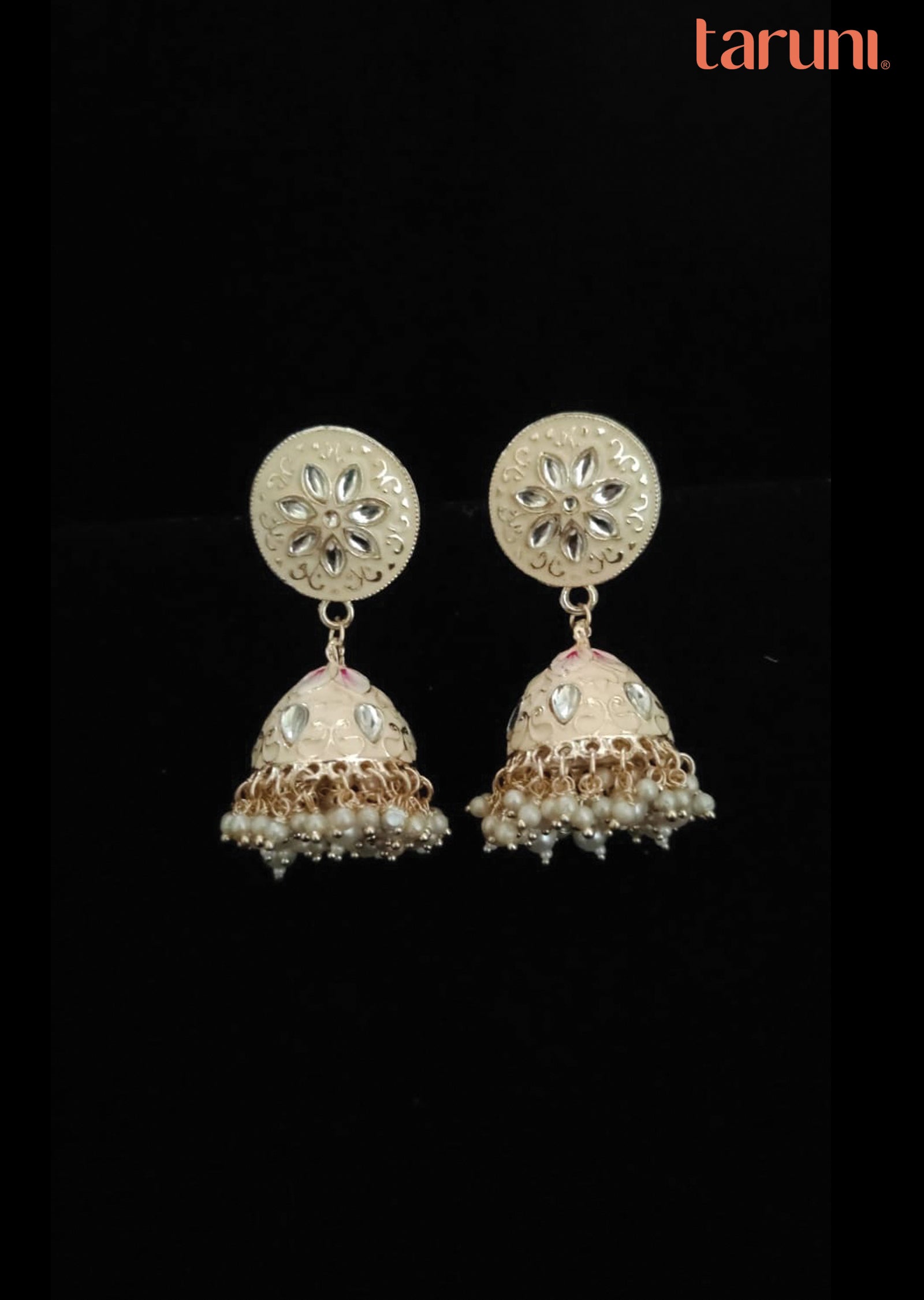 Peach Brass Earring