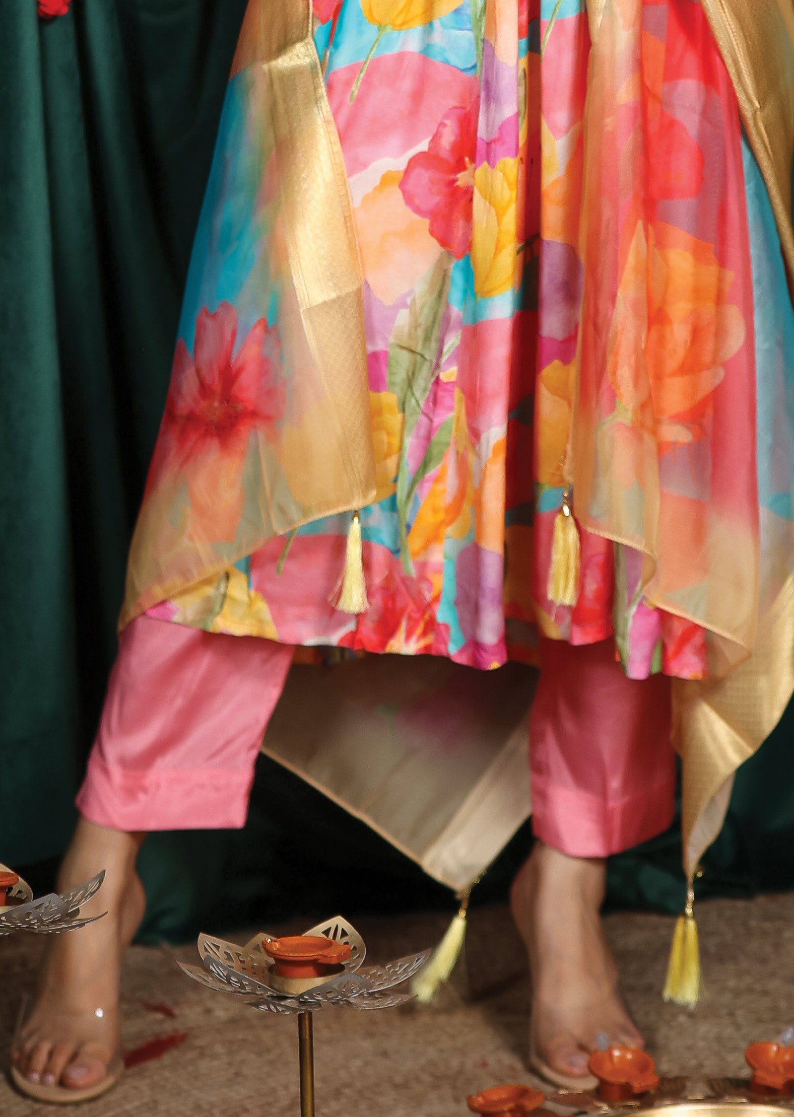 Multi Color Muslin Anarkali
