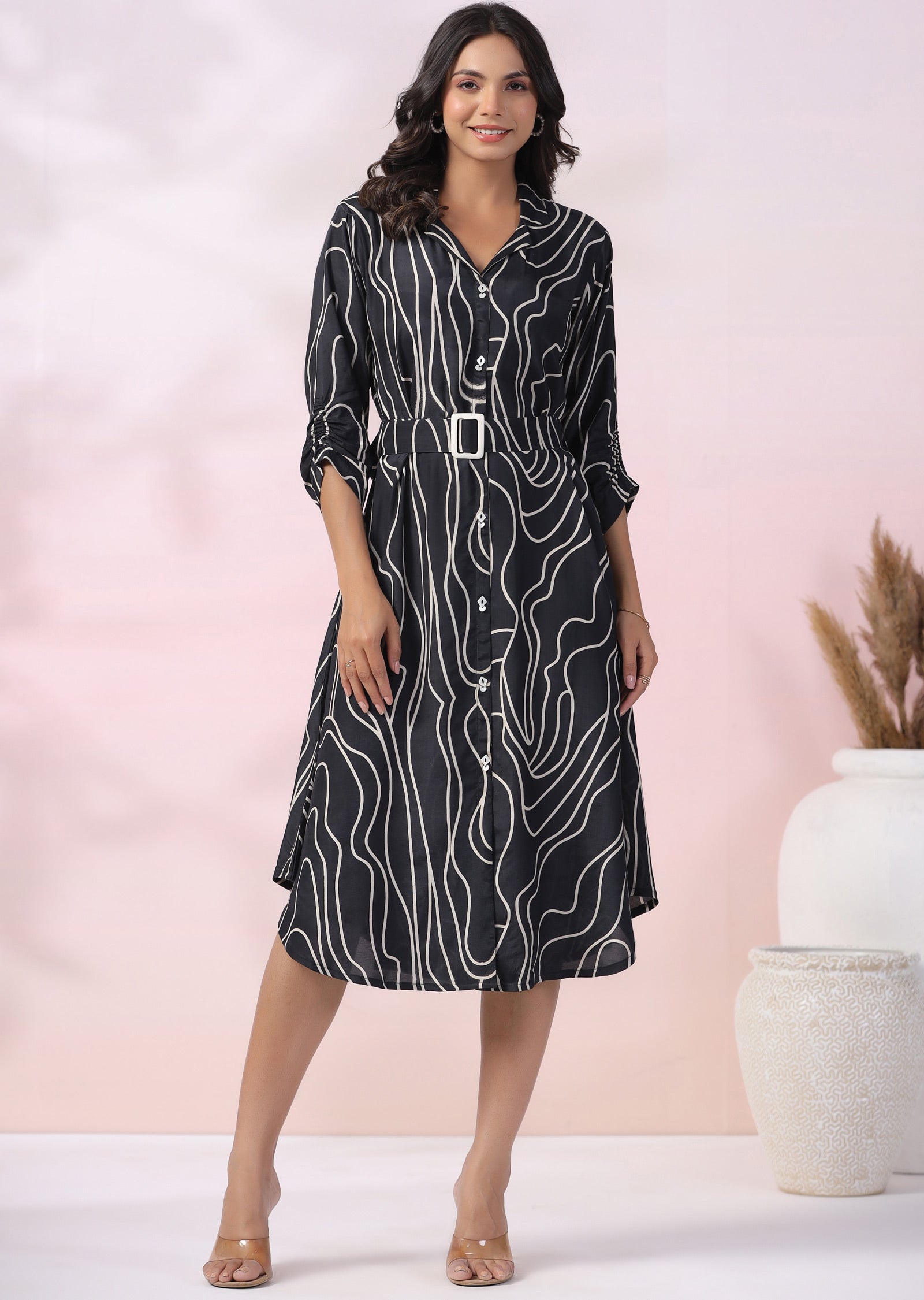 Black Muslin Kurti Frock Style