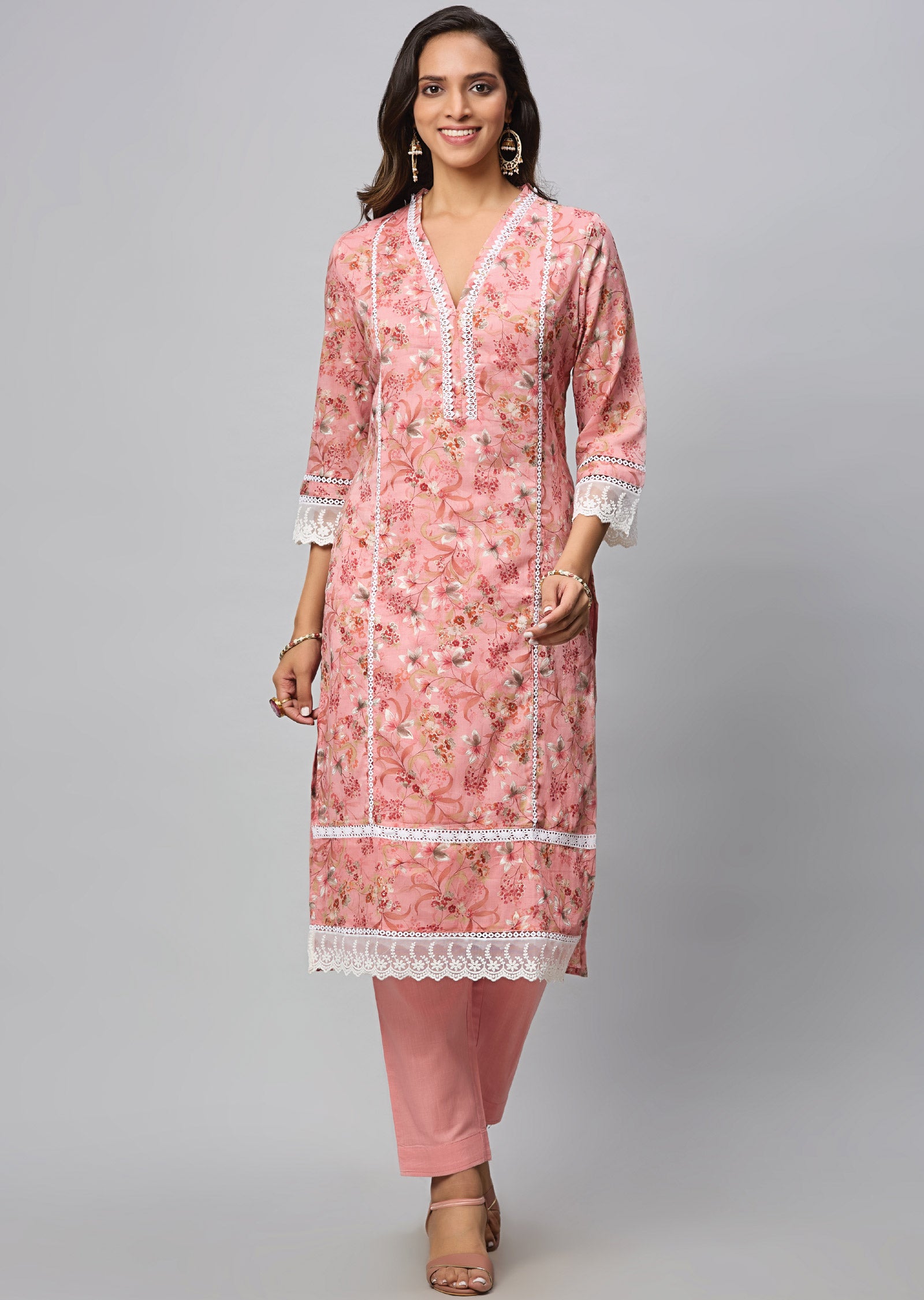 KERANI [M/38] - Straight Cut Kurti Set