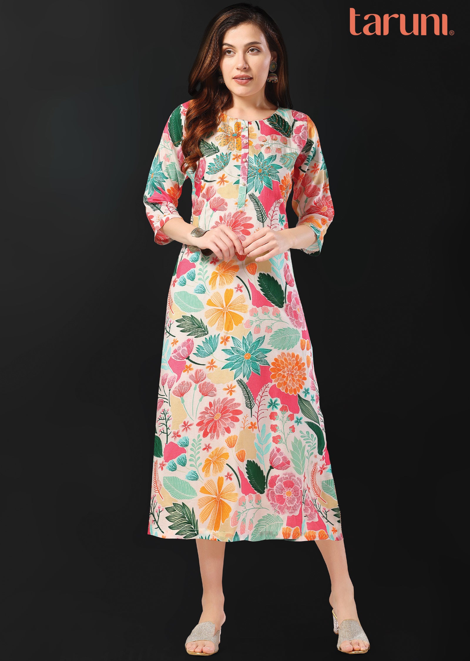 Premium Silk Straight Cut Kurti - SCKT53