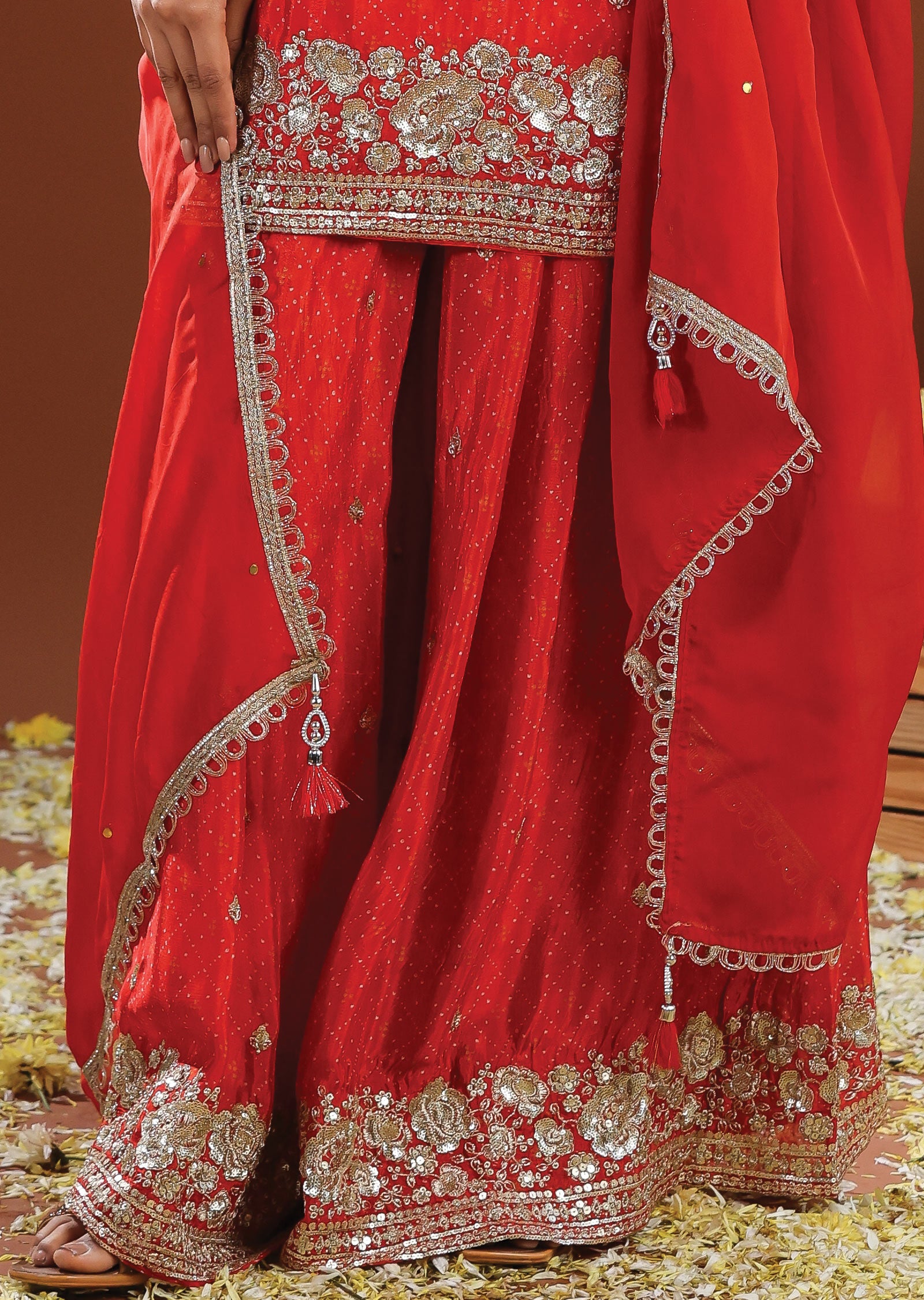 Rust Chinnon Straight Cut Suit