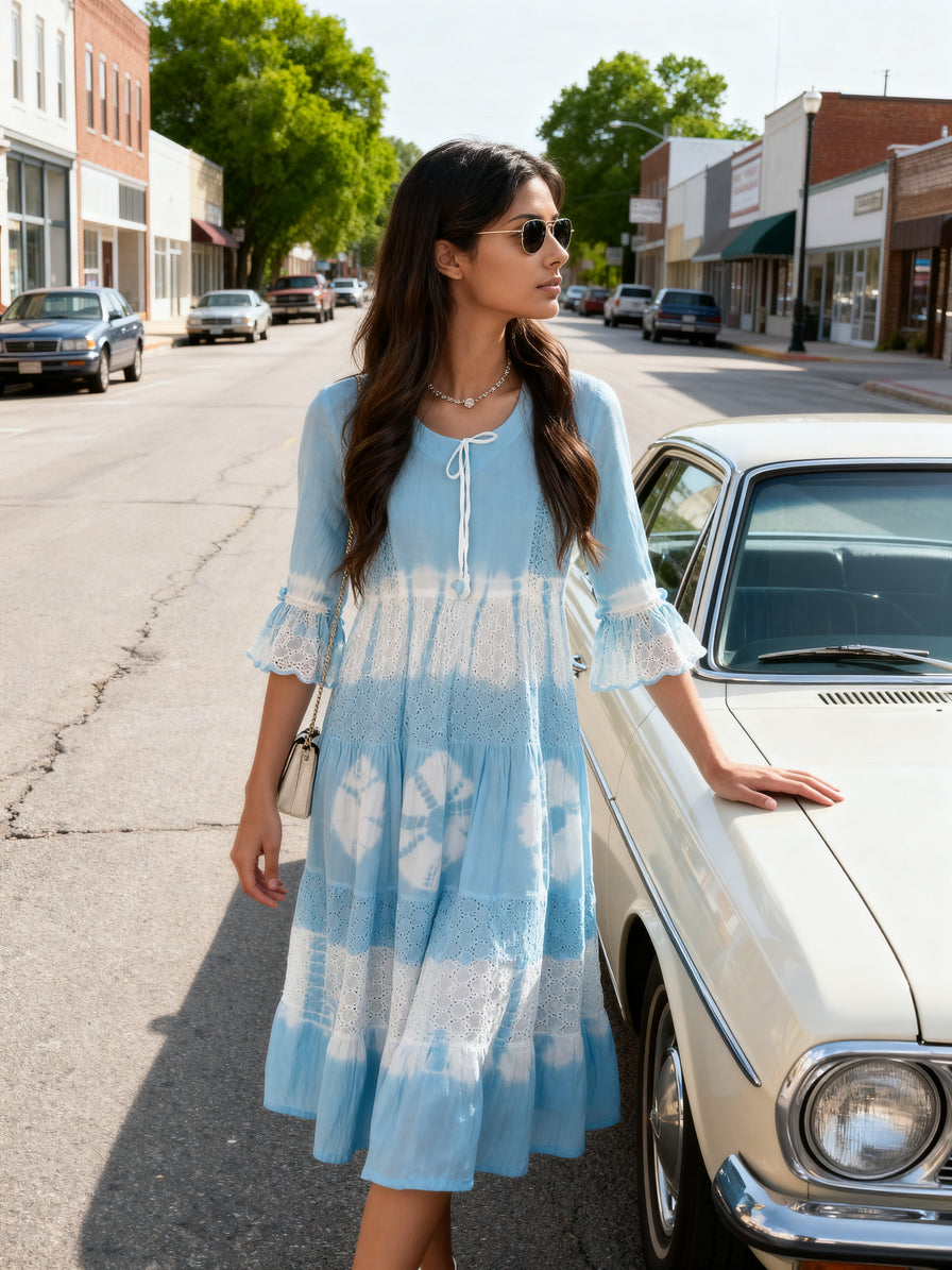 Multicolor Frock Style Kurti