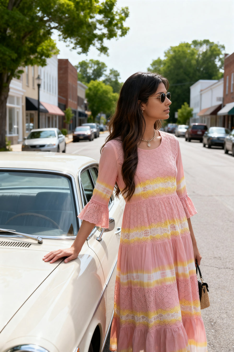 Multicolor Frock Style Kurti