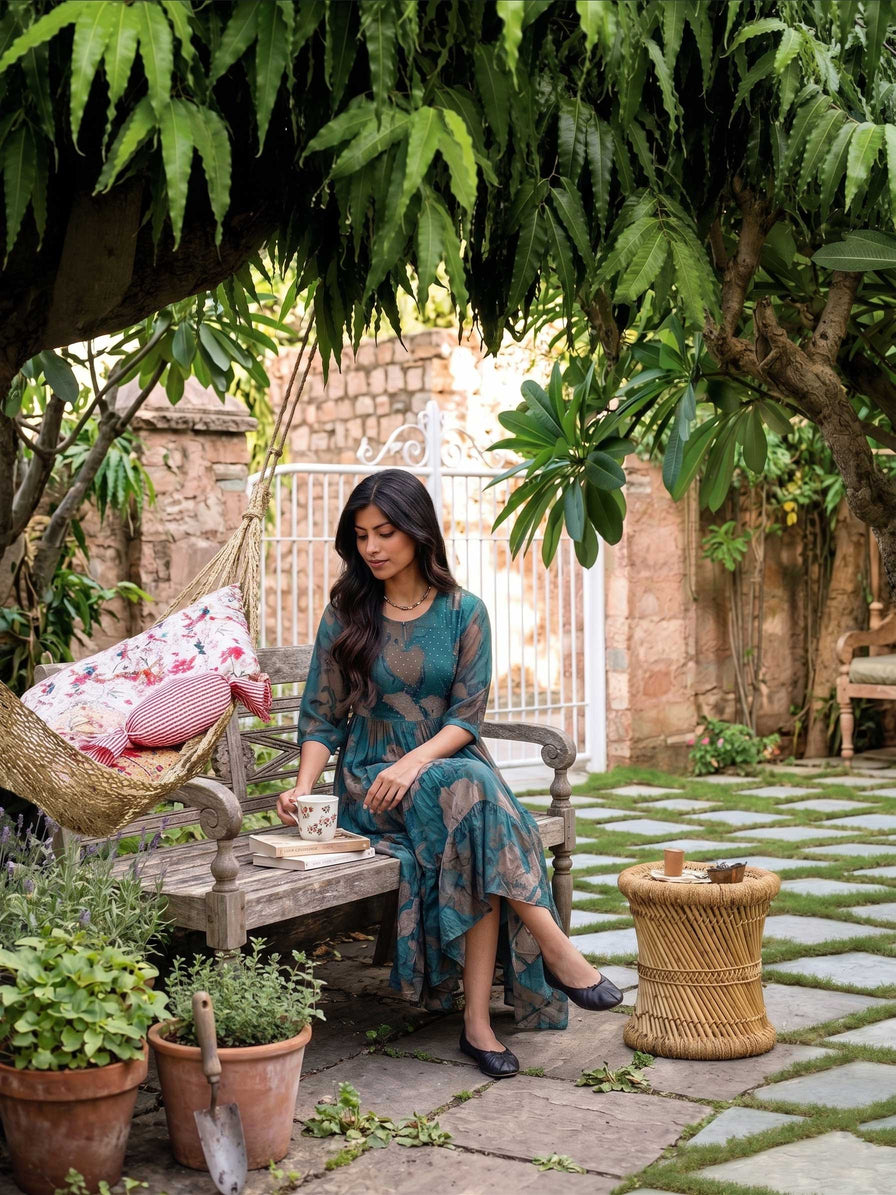 Multicolor Frock Style Kurti