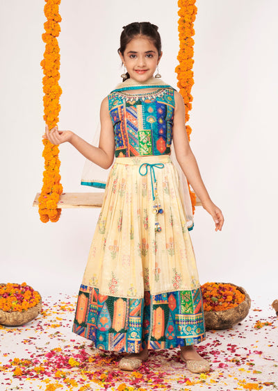 Blue Banaras Lehenga