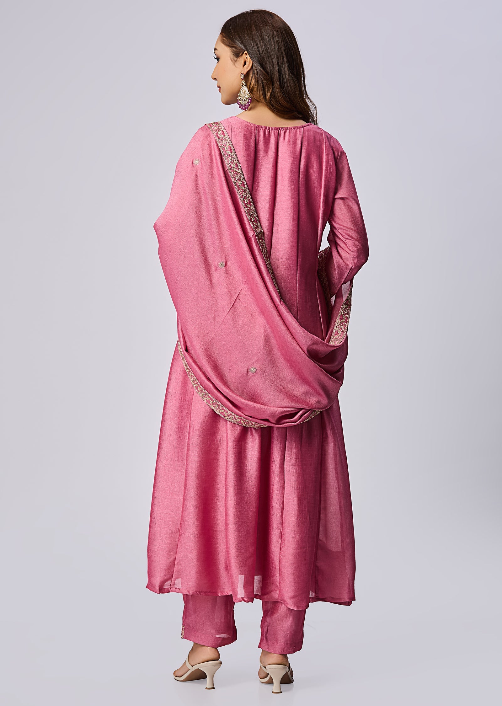 Pink Anarkali Suit