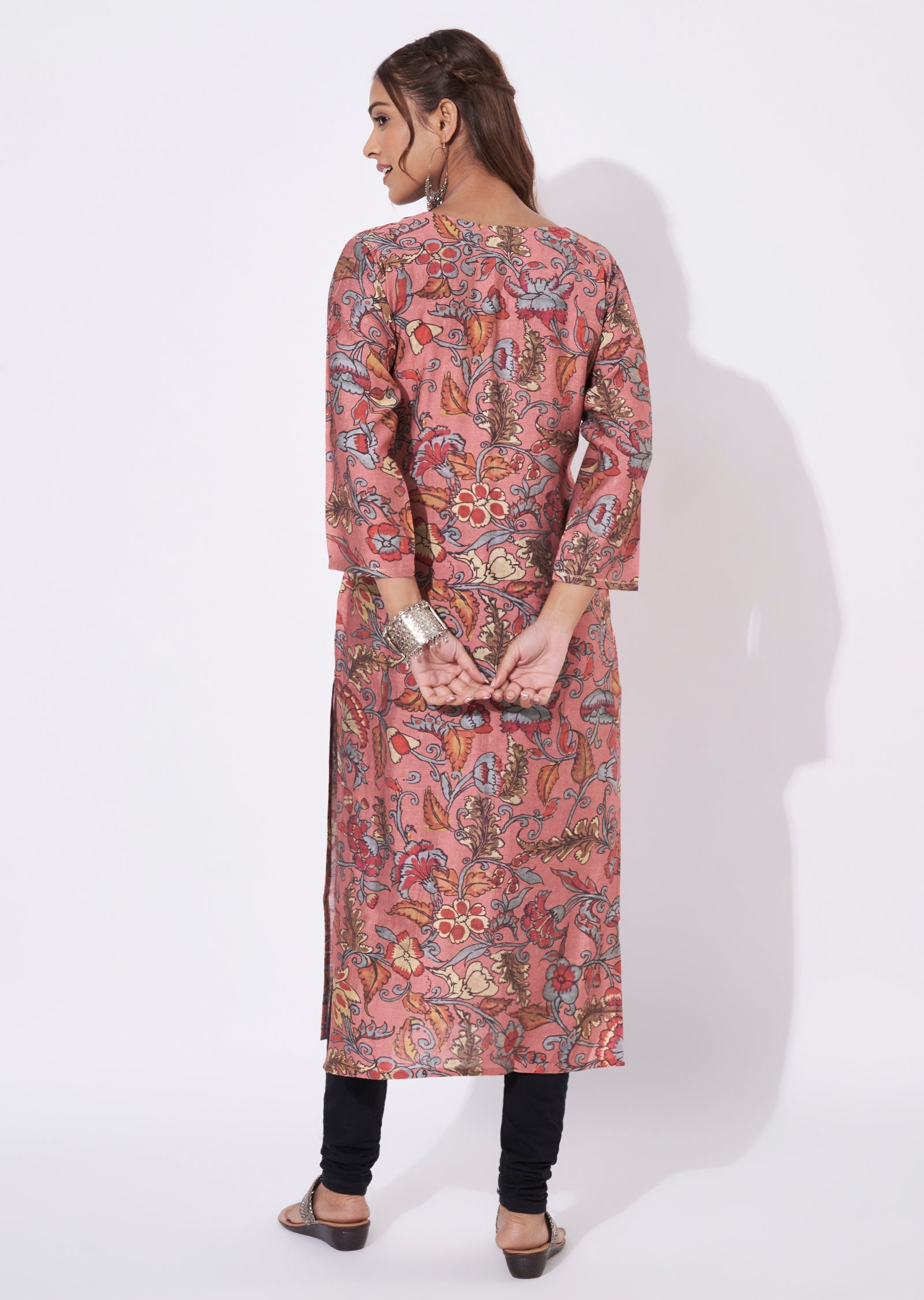 Dark Pink Gold Straight Cut