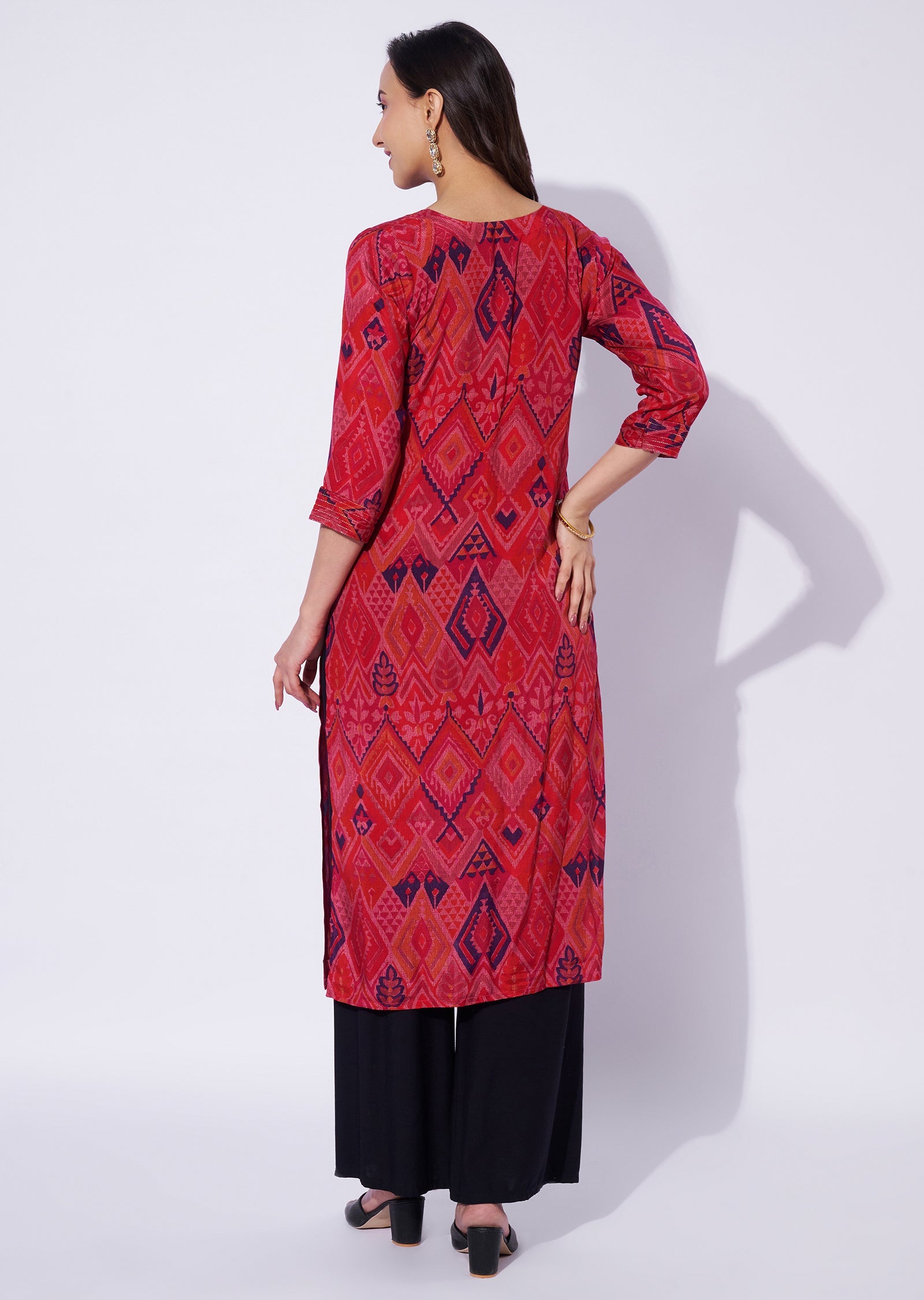 Rani Pink Muslin Straight Cut Top