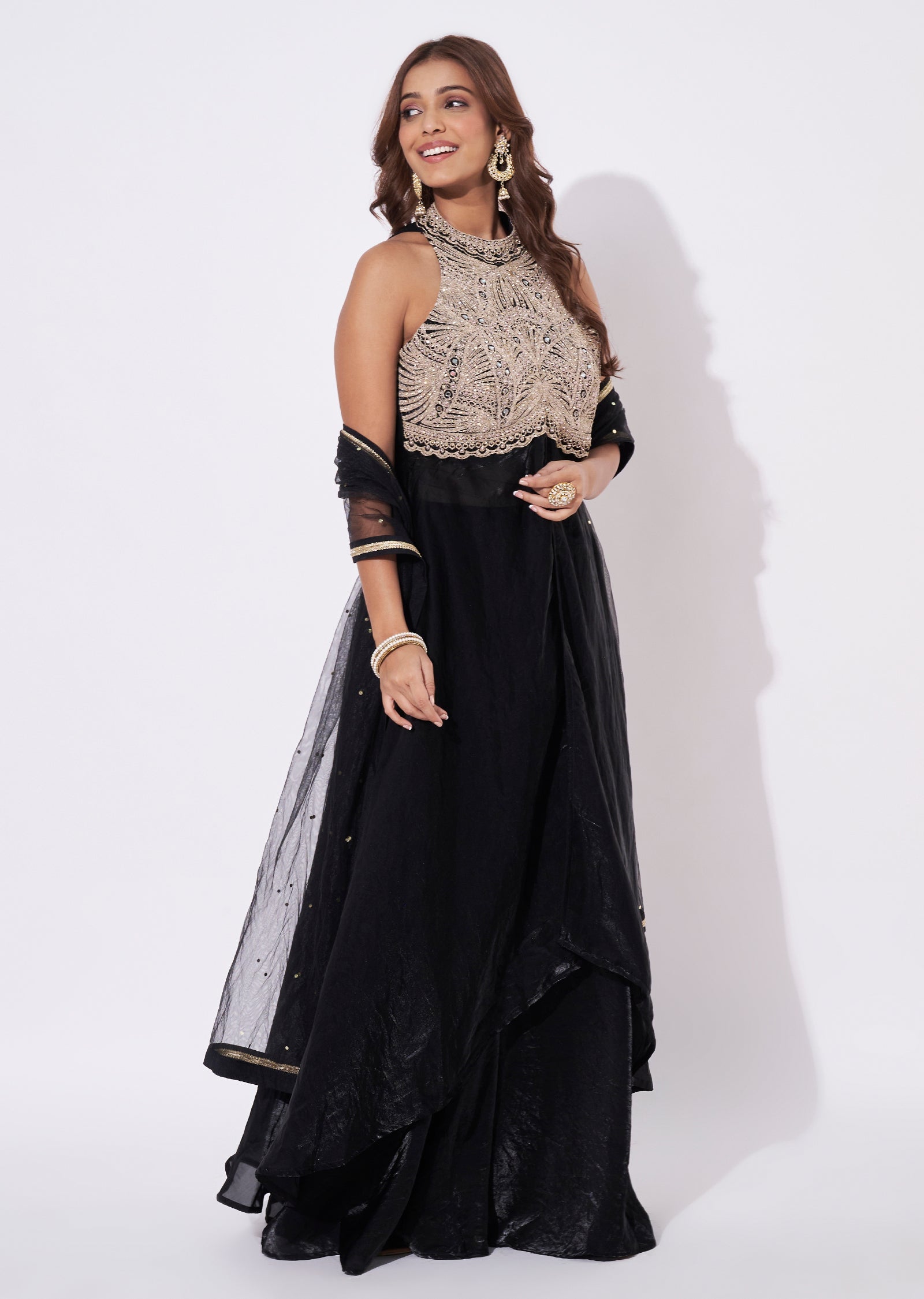 Black Anarkali Suit
