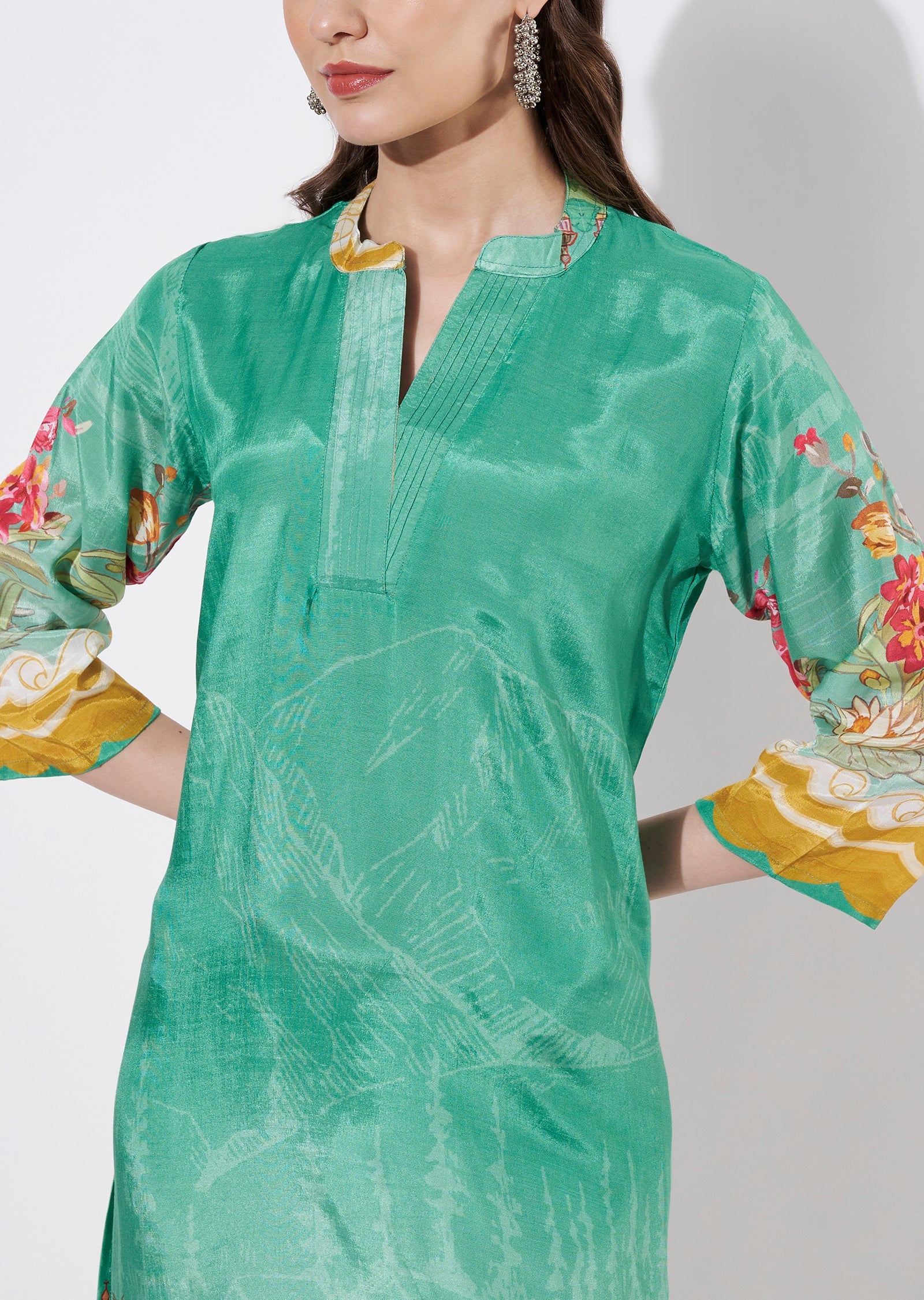 Green Straight cut set