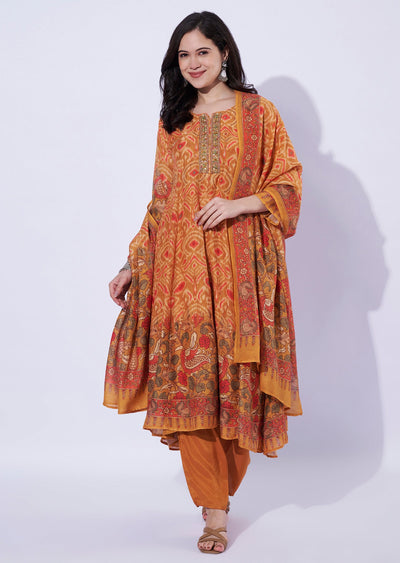 Rust tissue Anarkali