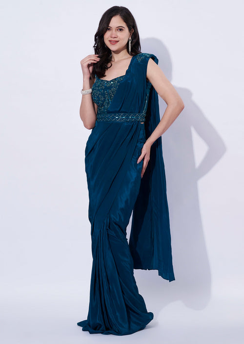 indo western dress from silk saree Indo Western Dress for Sangeet