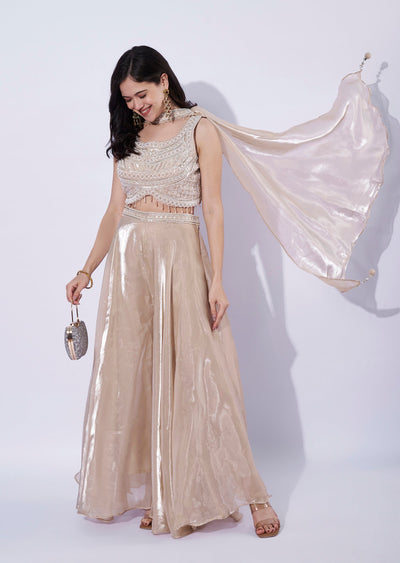 Beige Jimmy Choo Palazzo Set