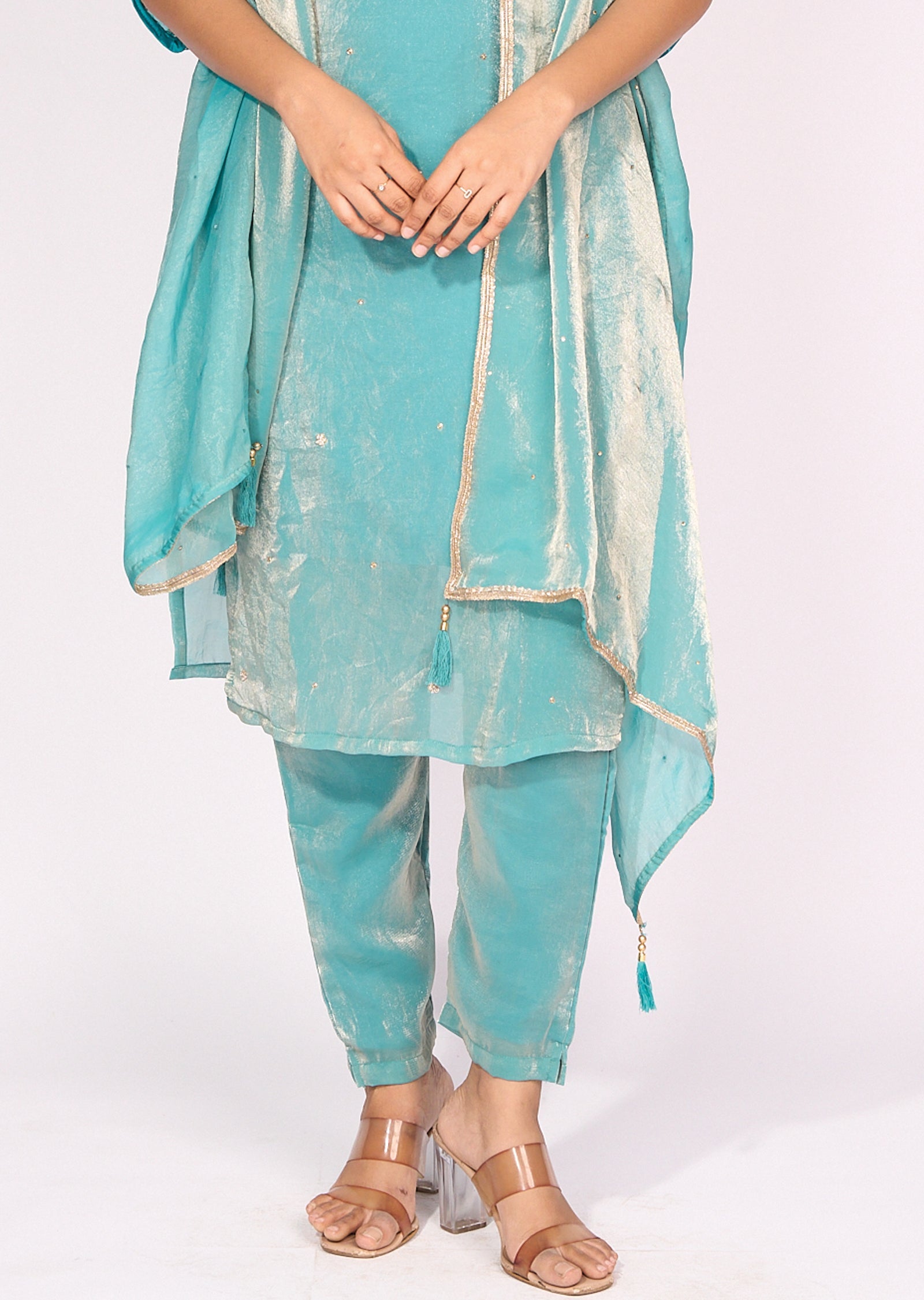 Light Blue Straight cut suit