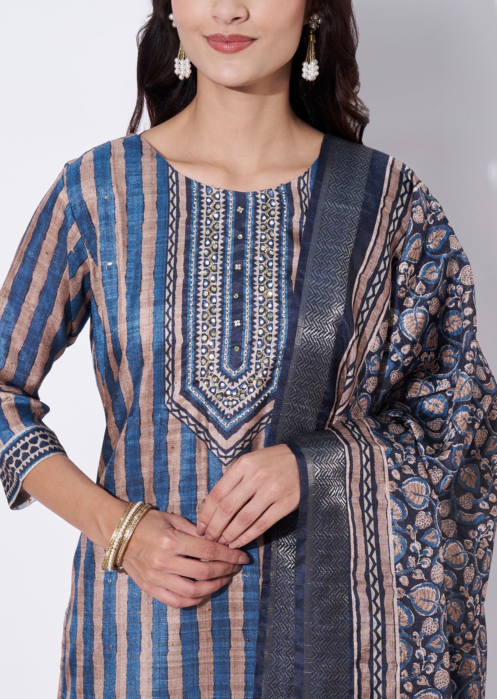 Grey Tussar Straight cut suit