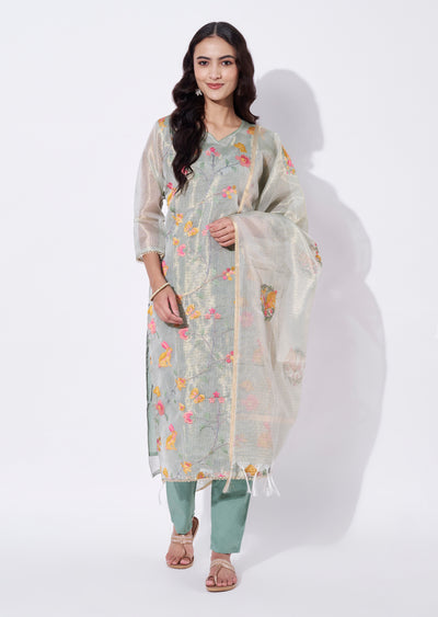 Dusty Green Straight cut Suit